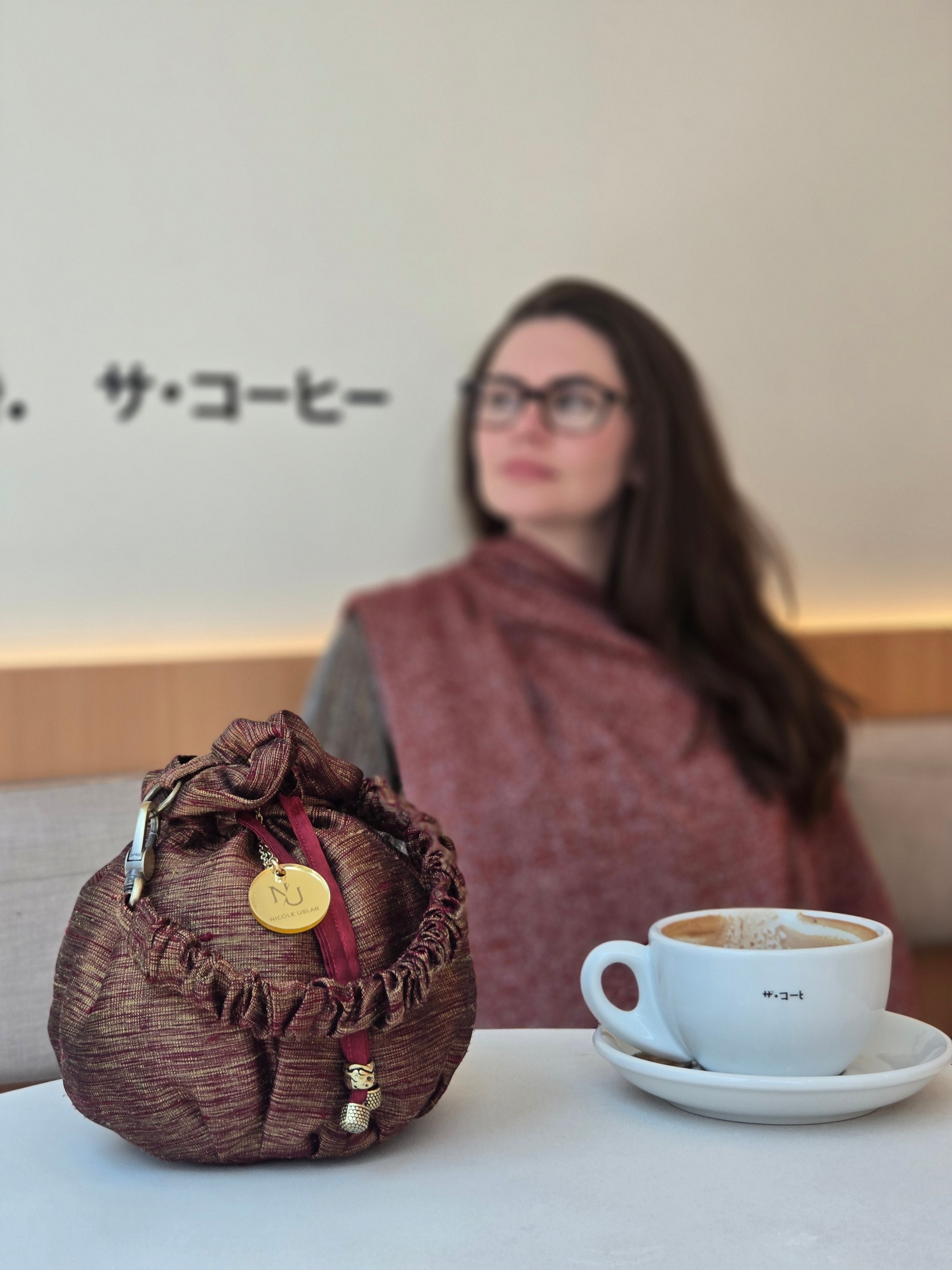 Bolso Pearl Carmesí