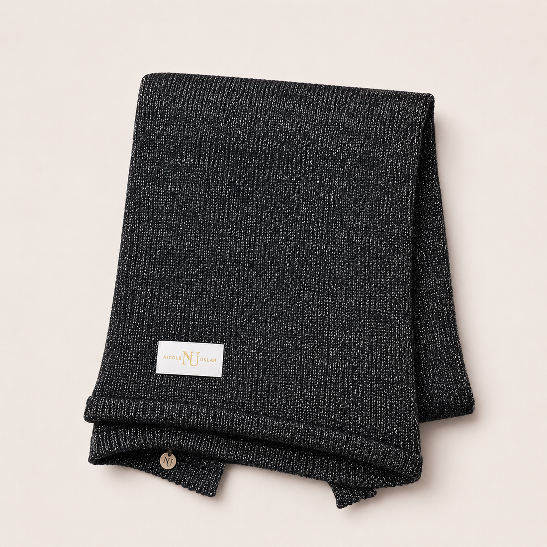 Echarpe Alpaca Black Silver