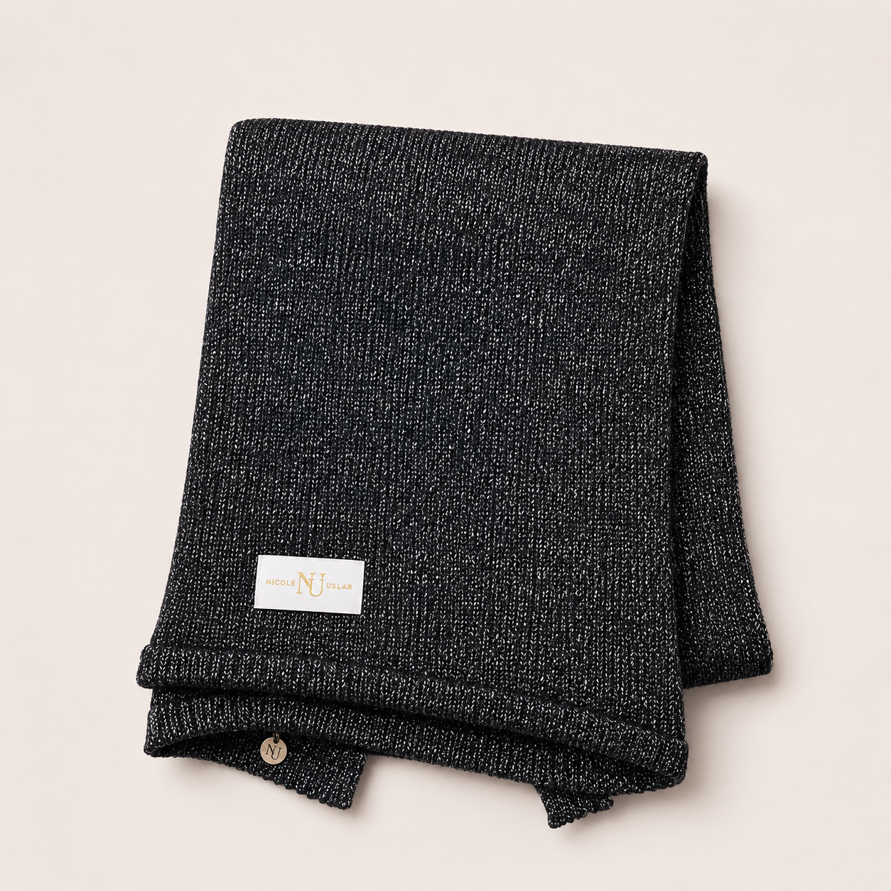 Echarpe Alpaca Black Silver