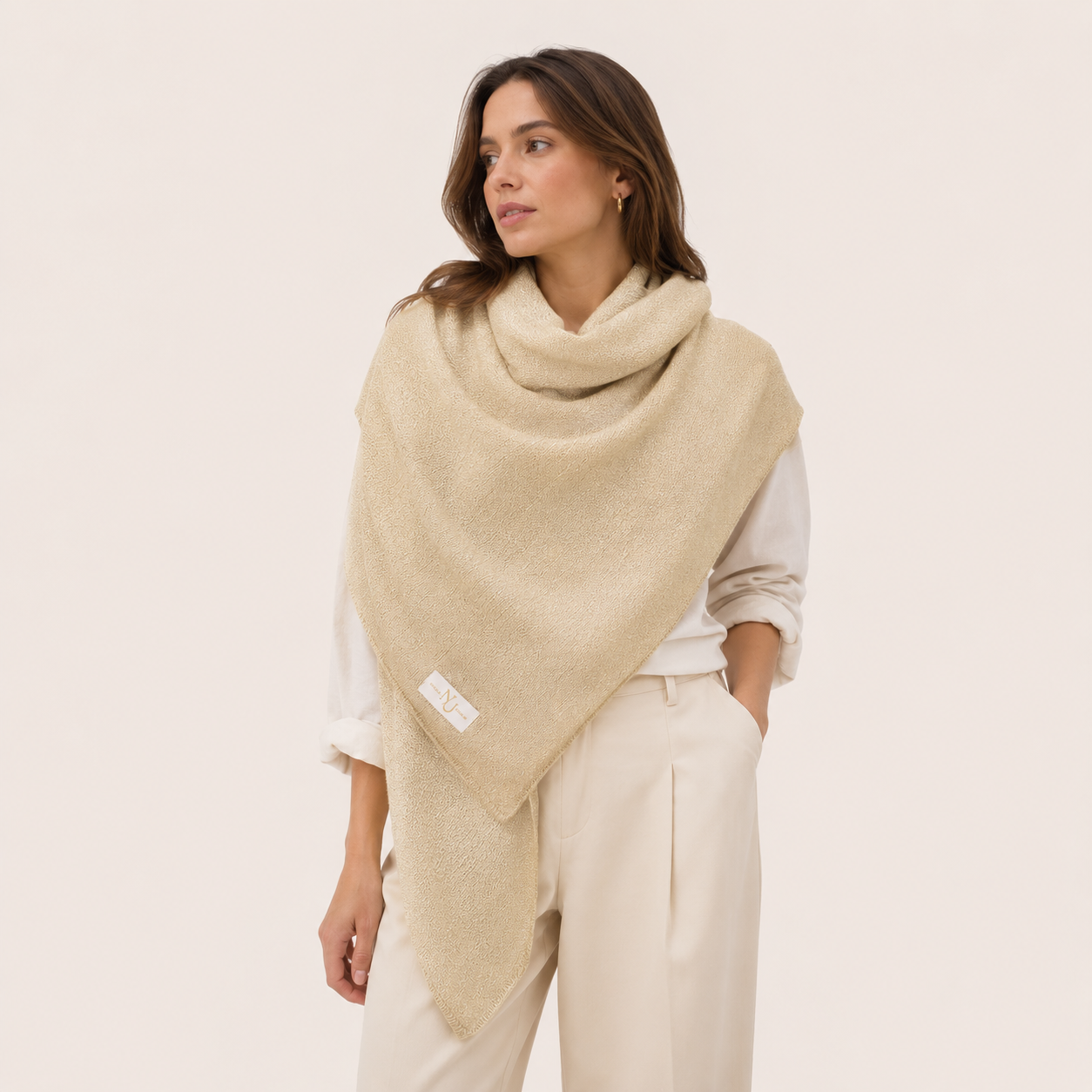Echarpe Alpaca Sand Golden