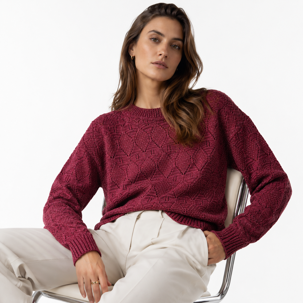 Chaleco Alpaca Cherry Silver