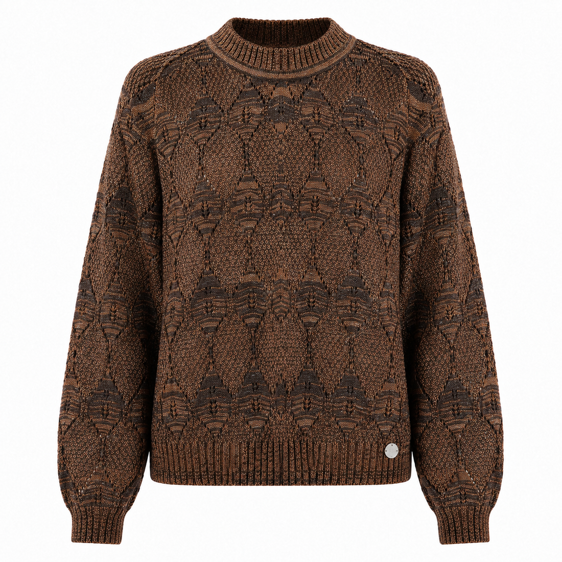 Chaleco Alpaca Coffee Silver