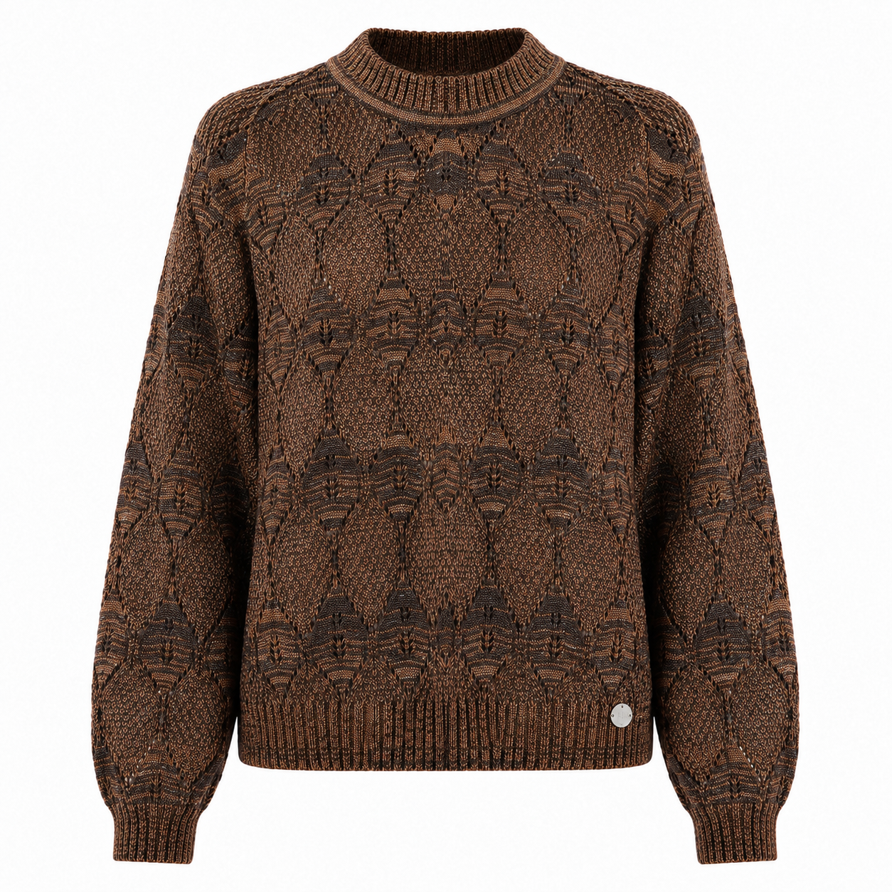 Chaleco Alpaca Coffee Silver