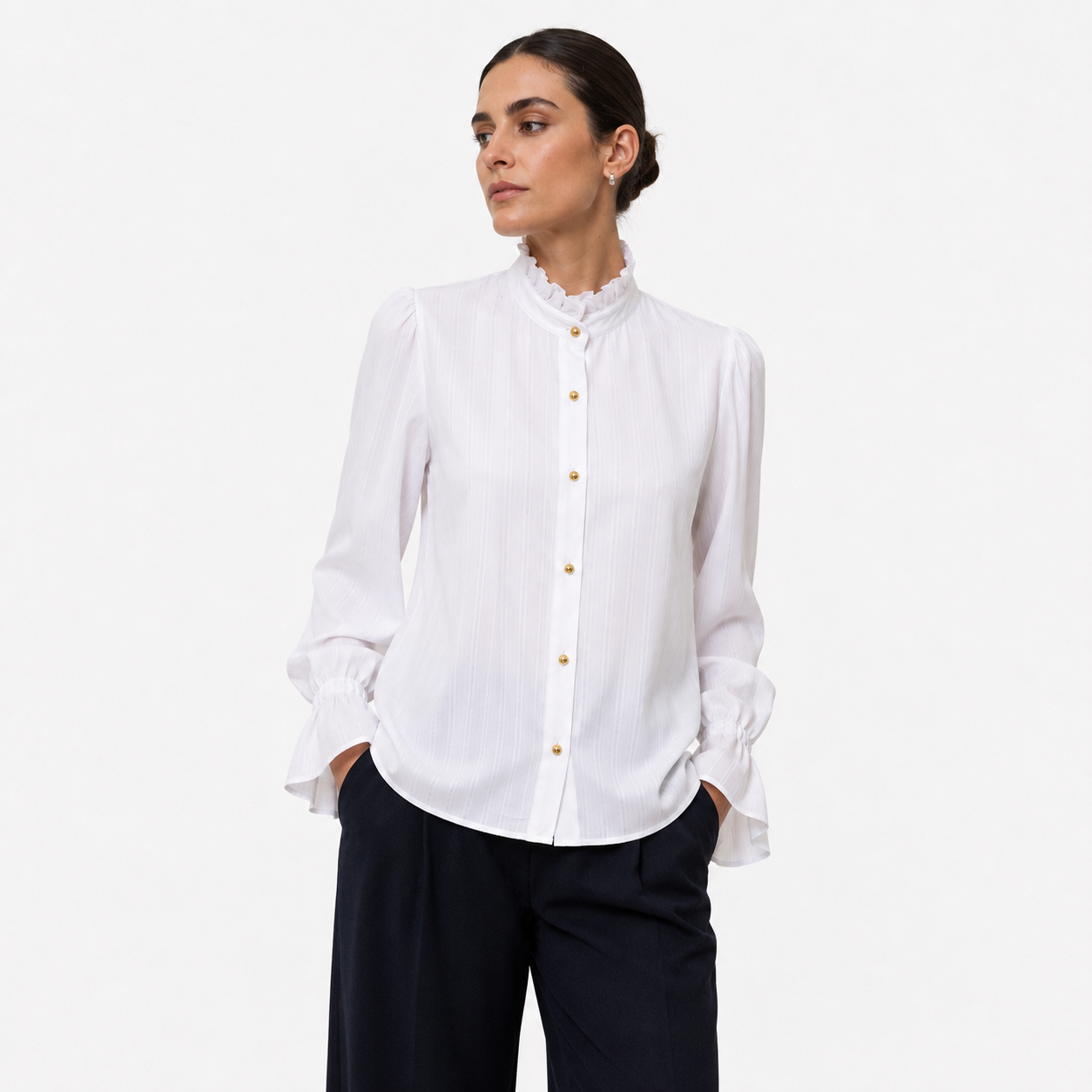 Blusa Charlotte Blanca