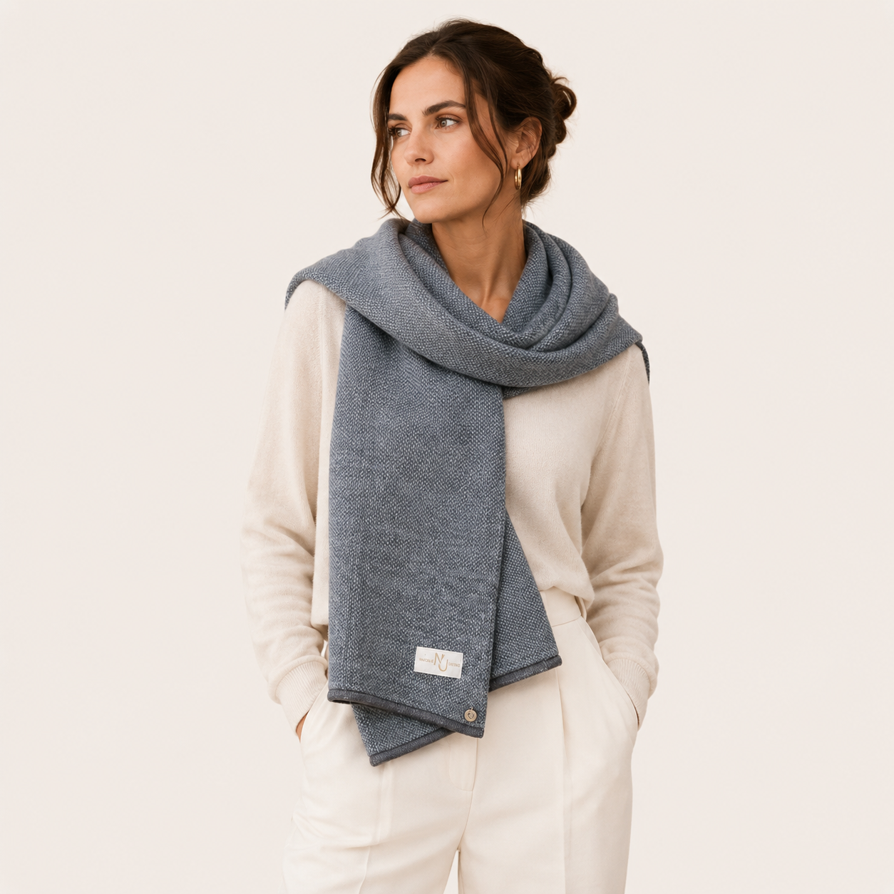 Echarpe Alpaca Grey Silver