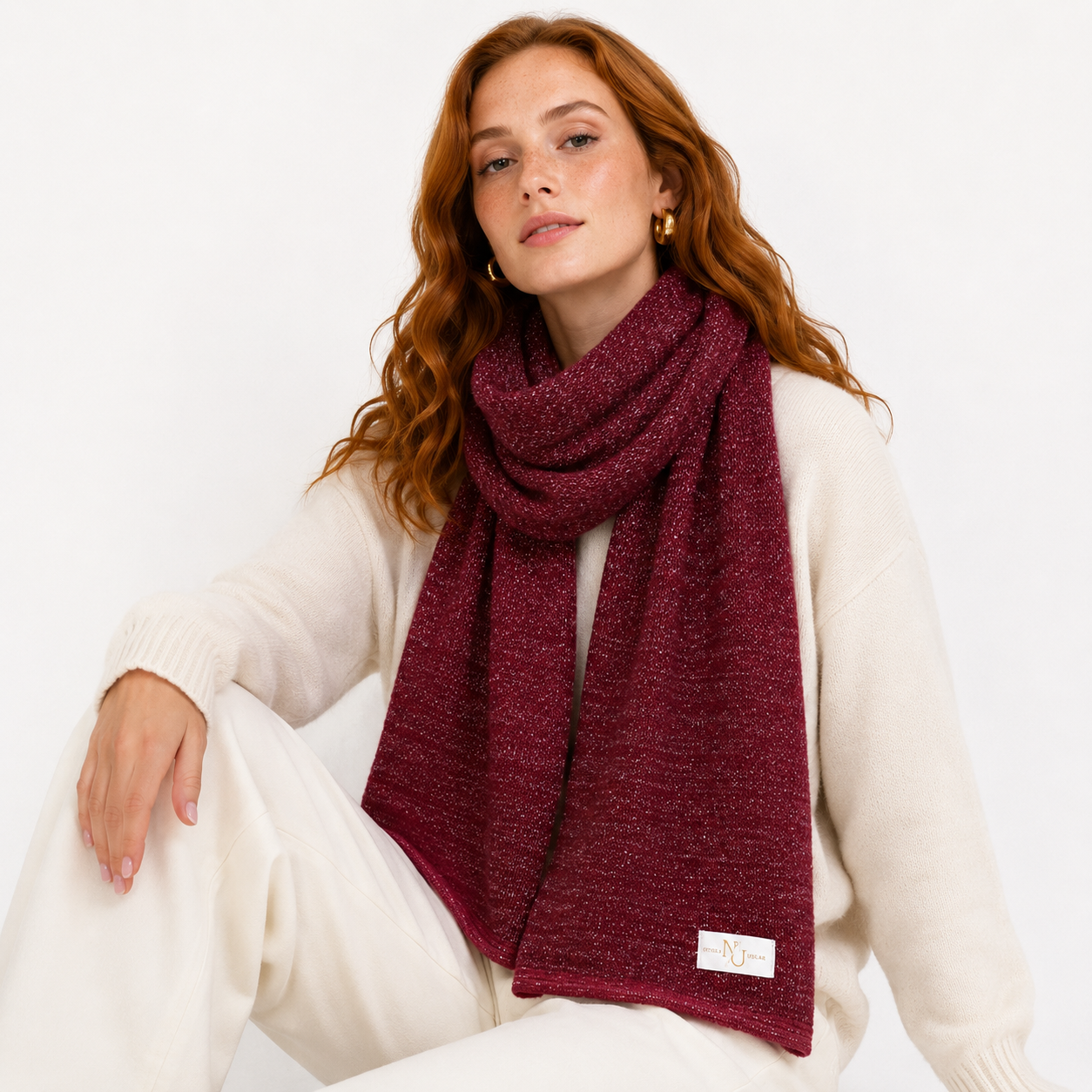 Echarpe Alpaca Cherry Silver