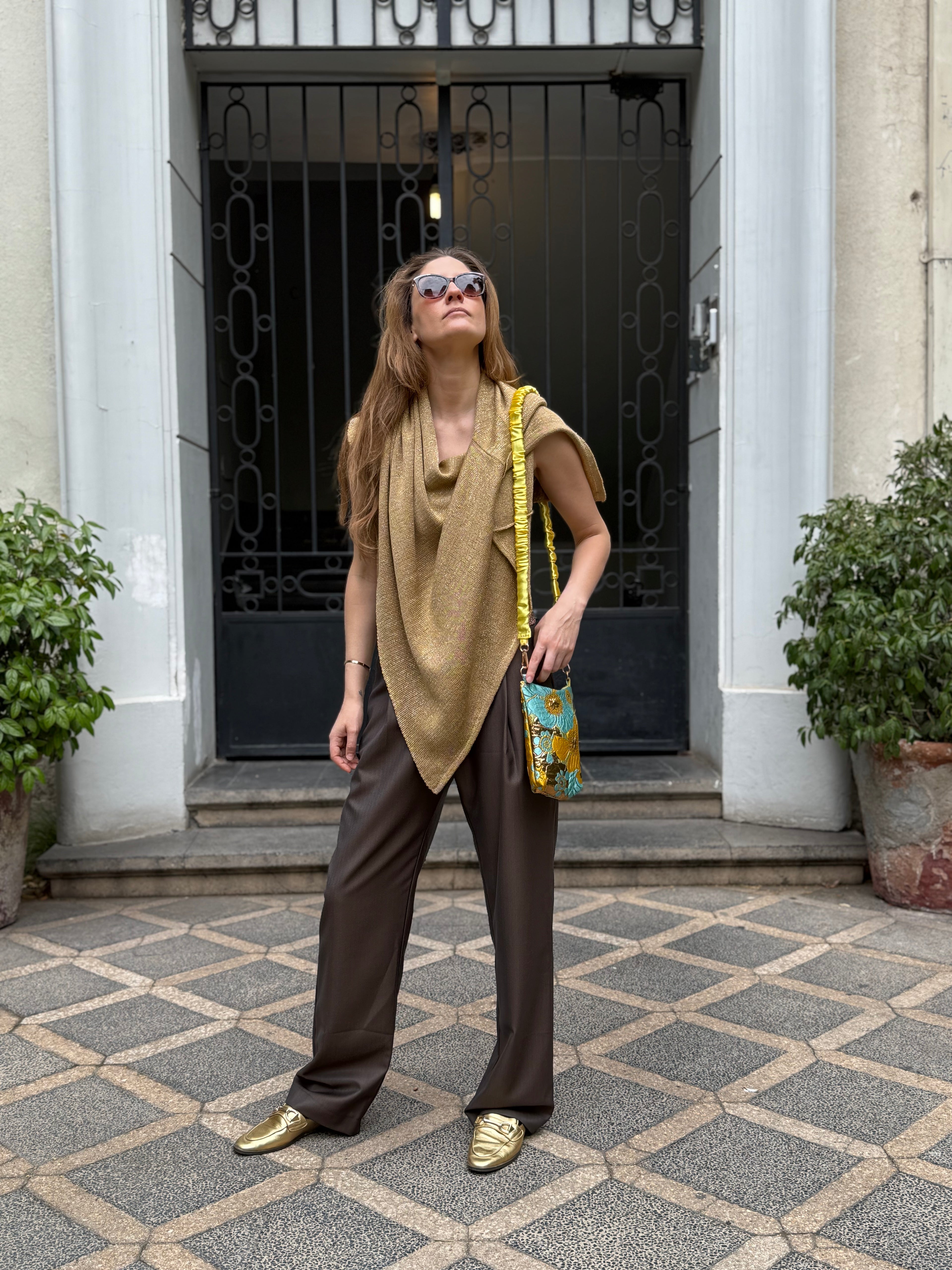 Bolso Petit Flores Amarillo