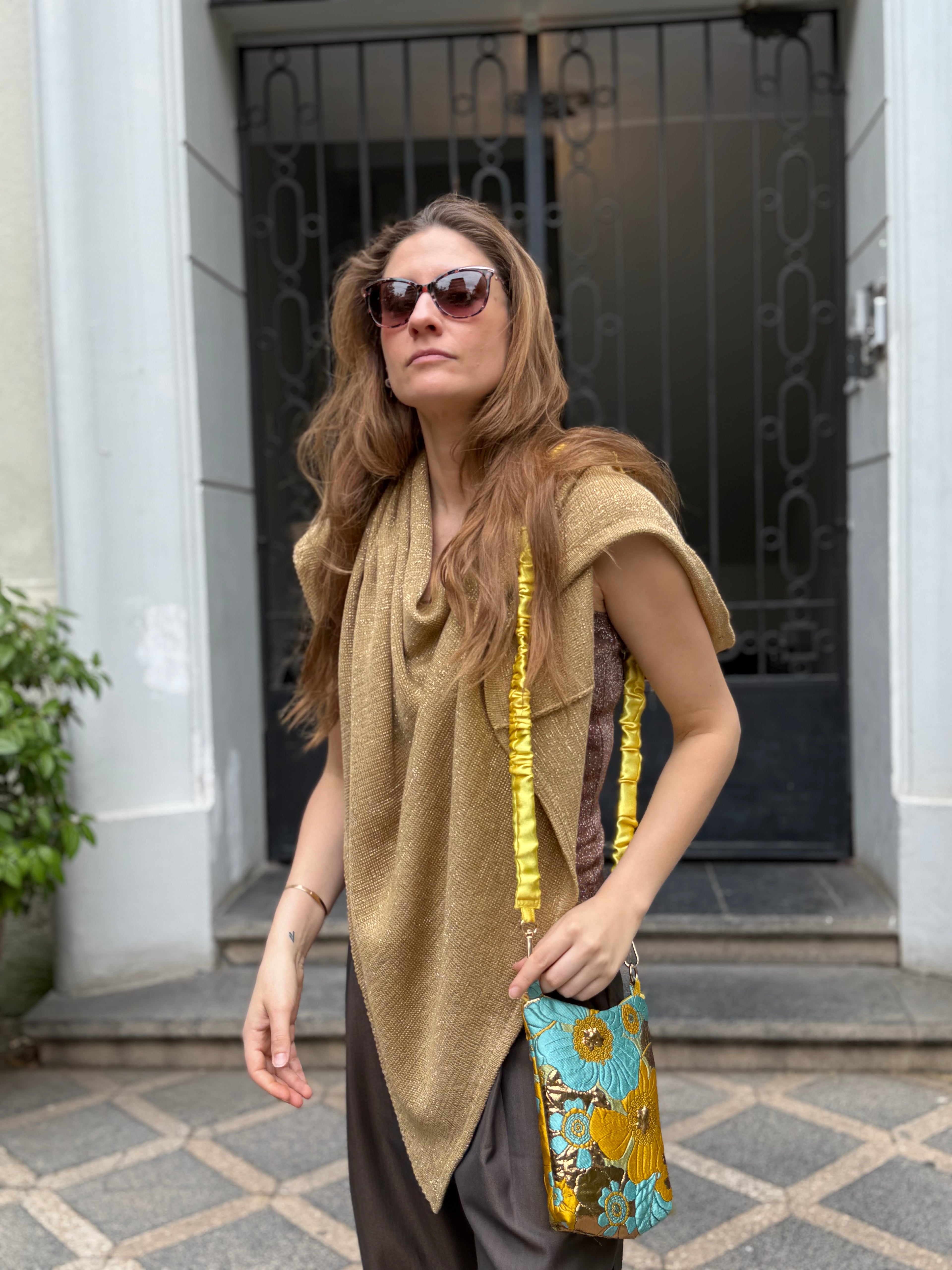 Bolso Petit Flores Amarillo