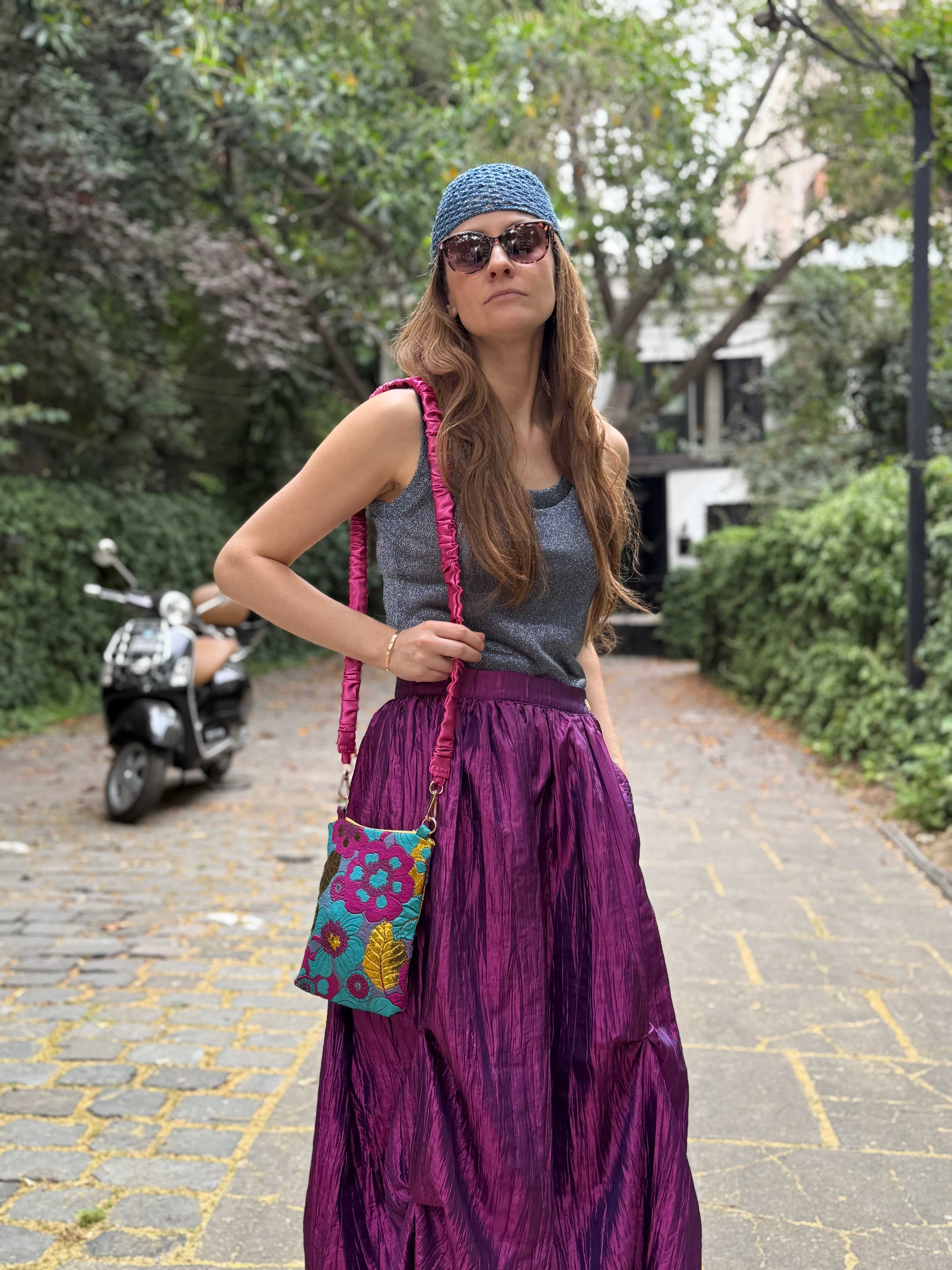 Top Eclat Azul acero