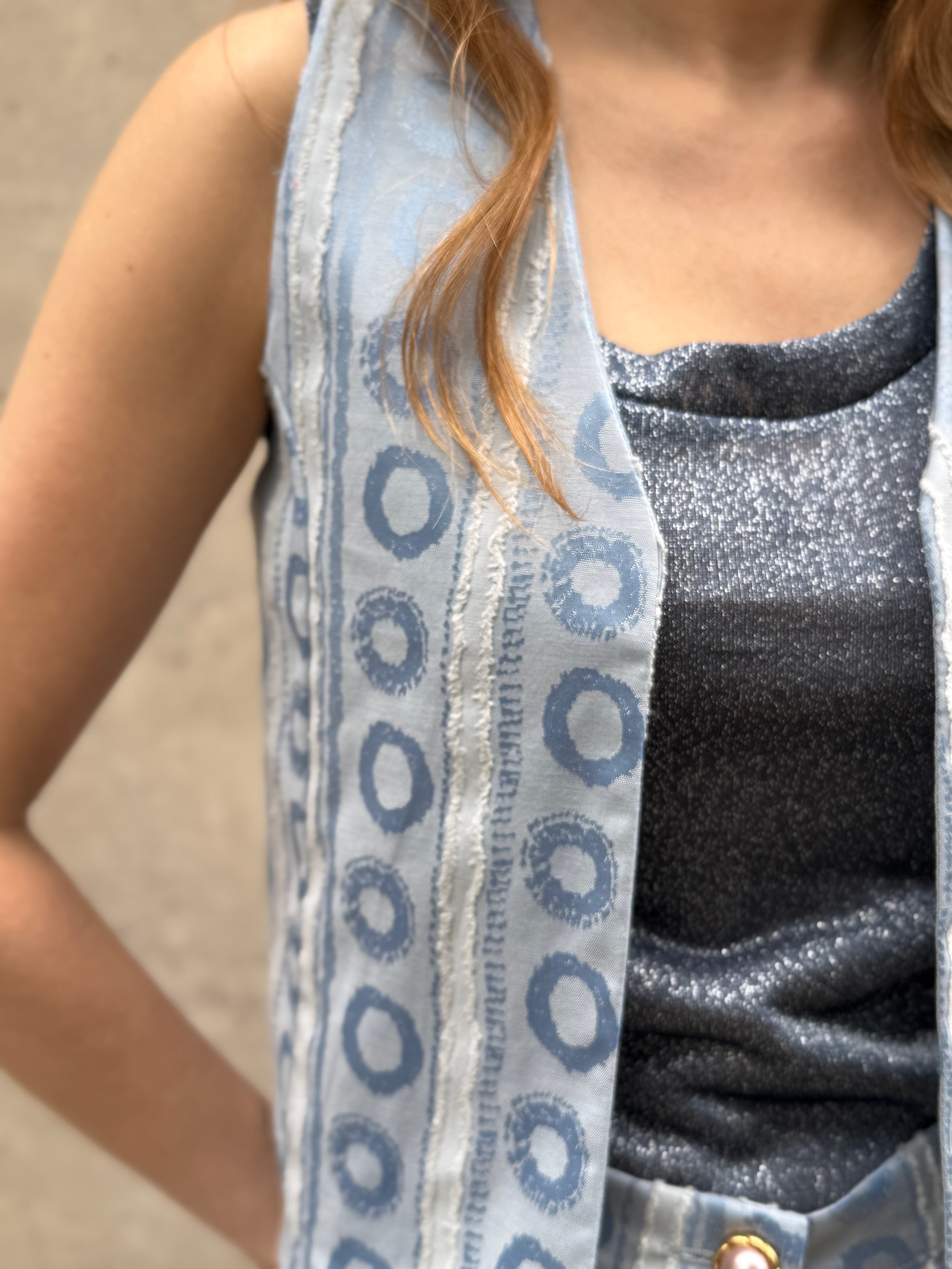 Vest Arlequin Celeste