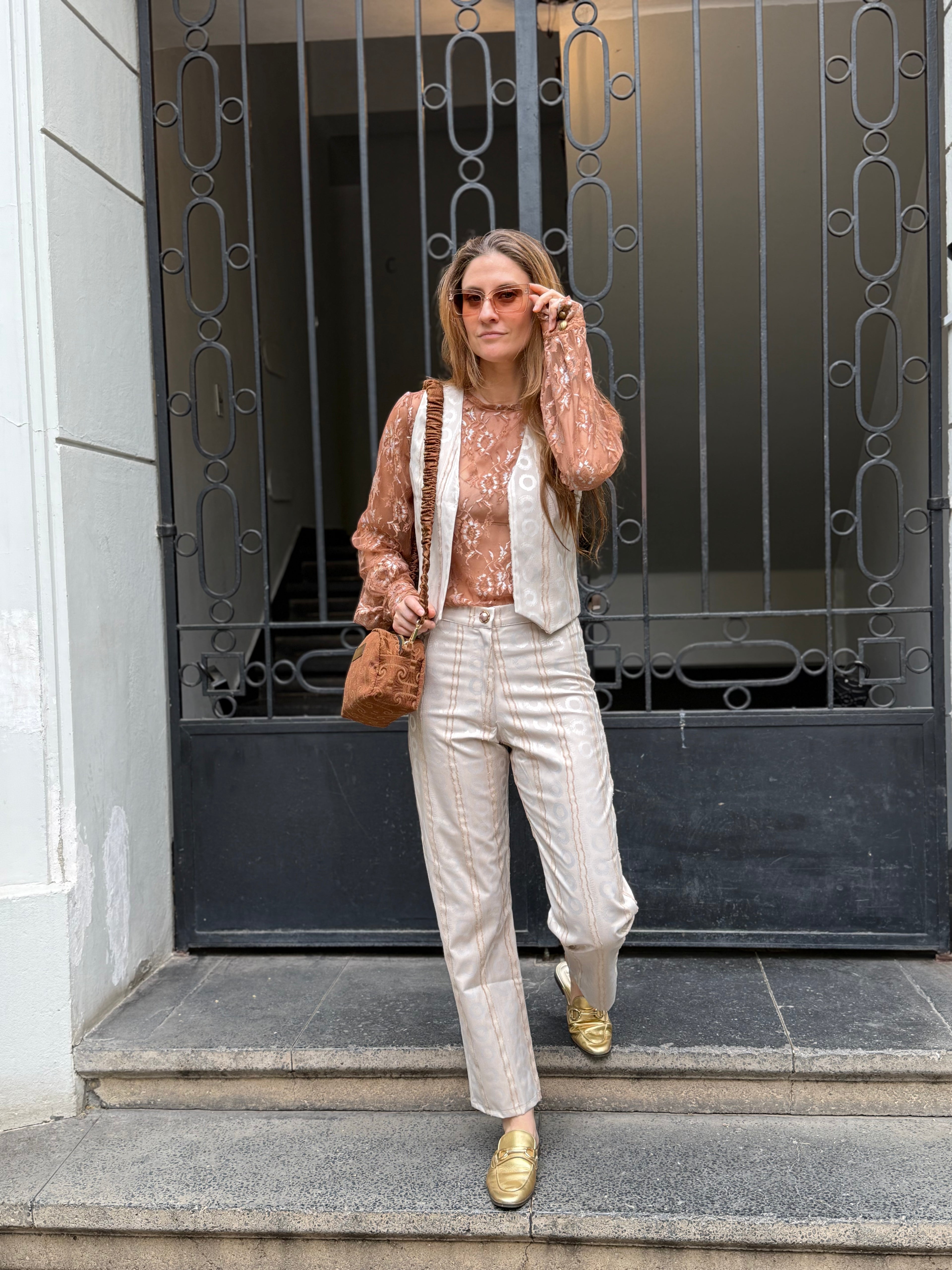 Pantalón Arlequin Beige