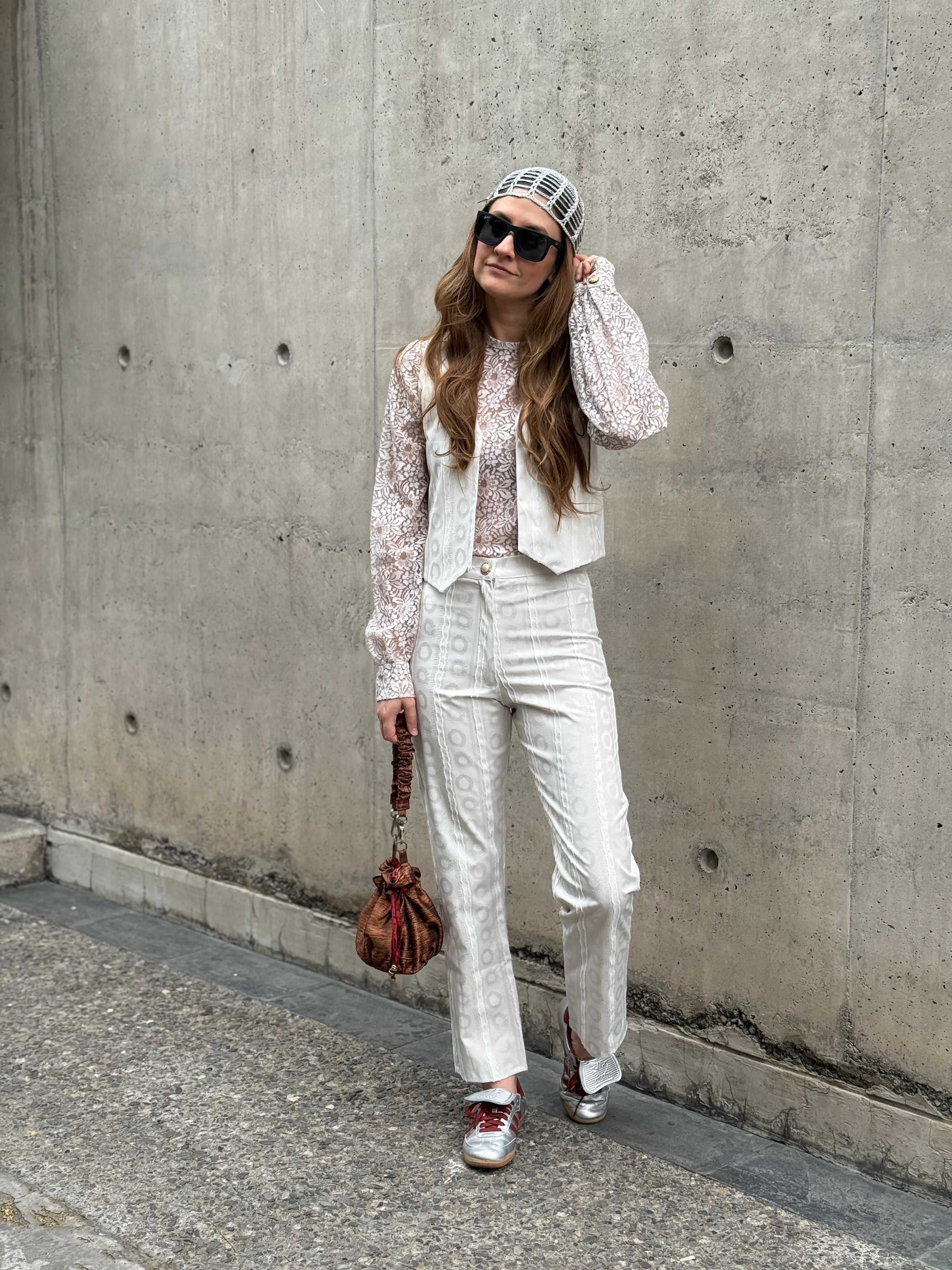 Pantalón Arlequin Blanco