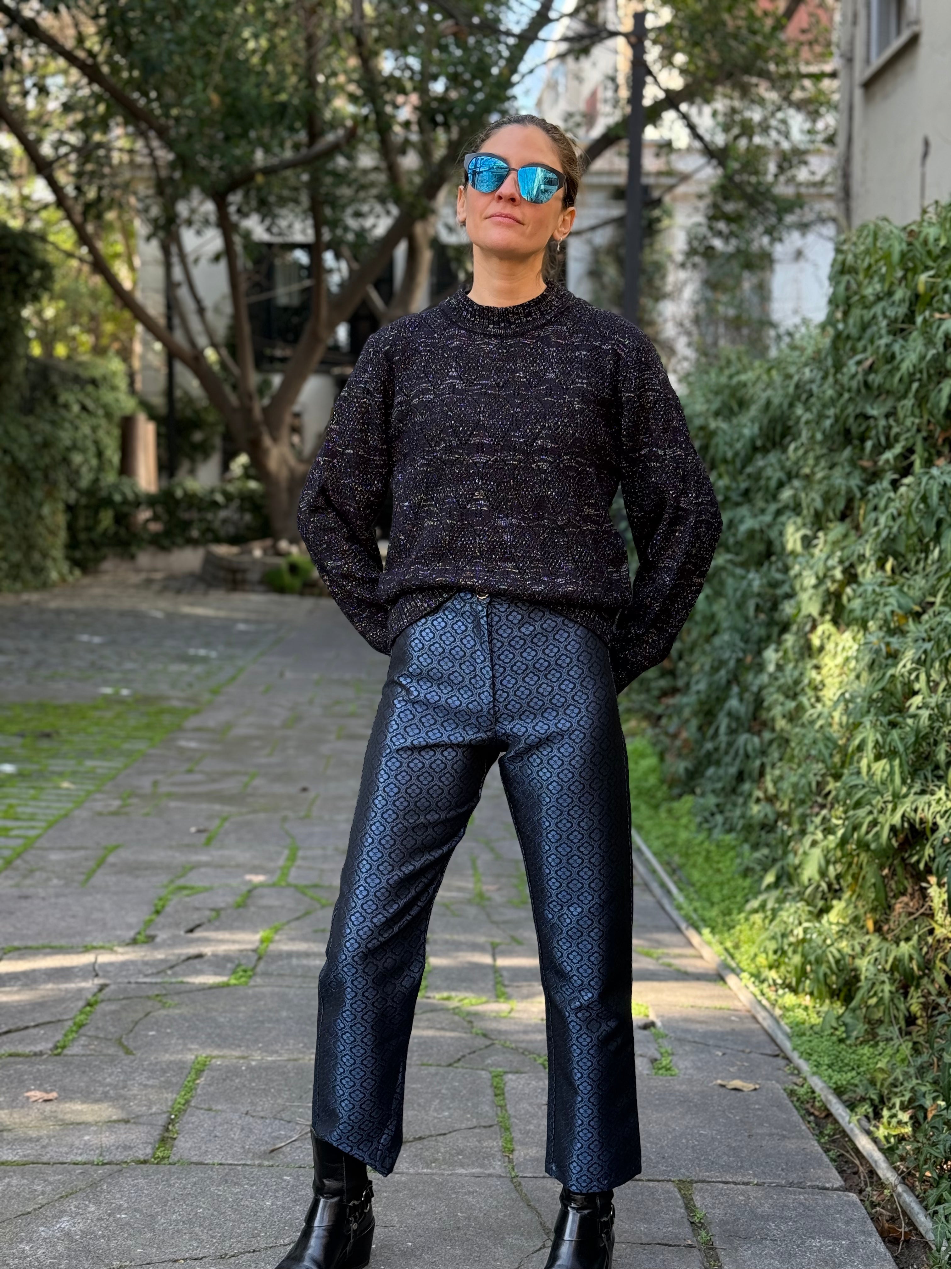 Pantalón Brocado Midnight Clover