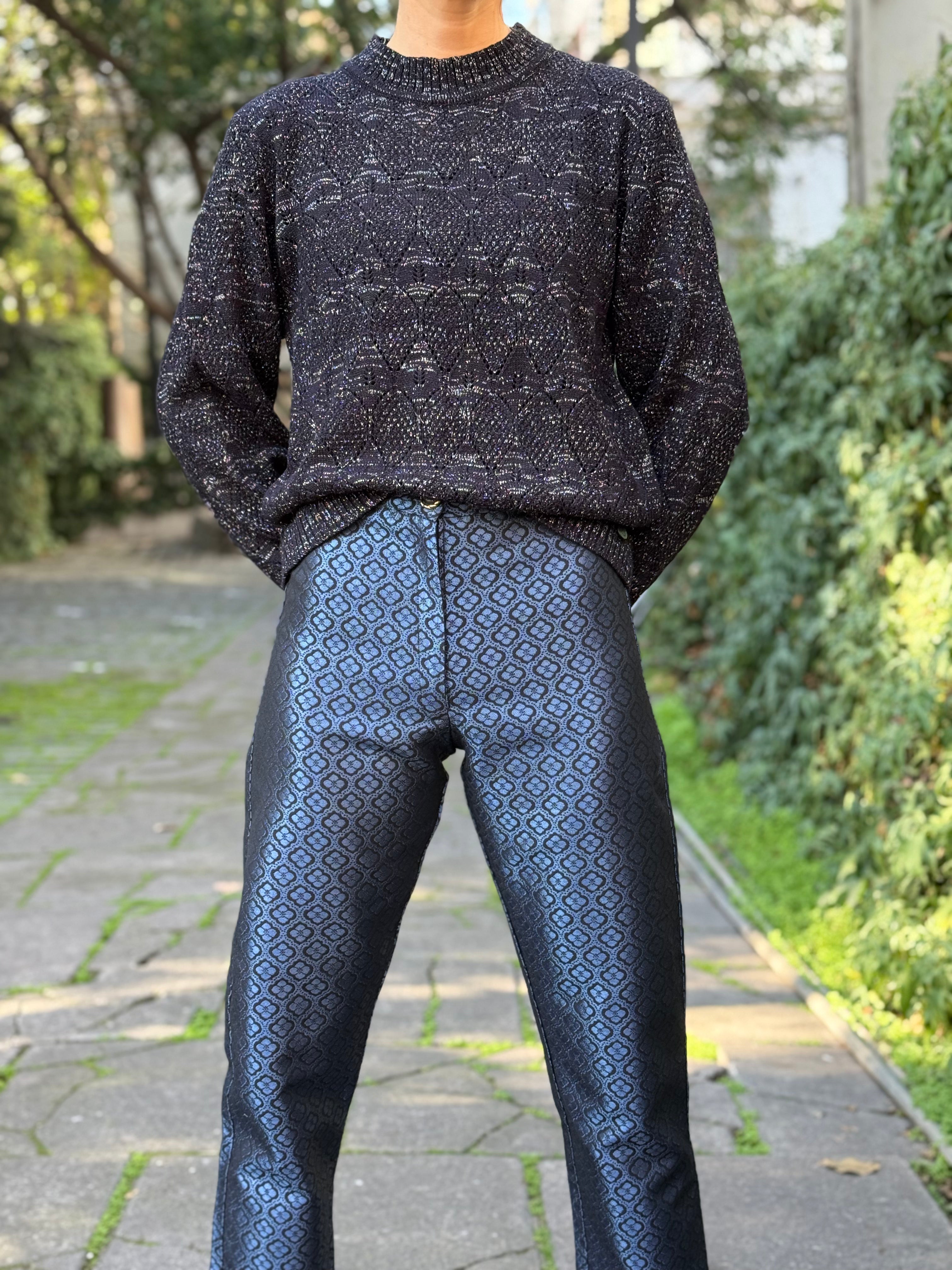 Pantalón Brocado Midnight Clover
