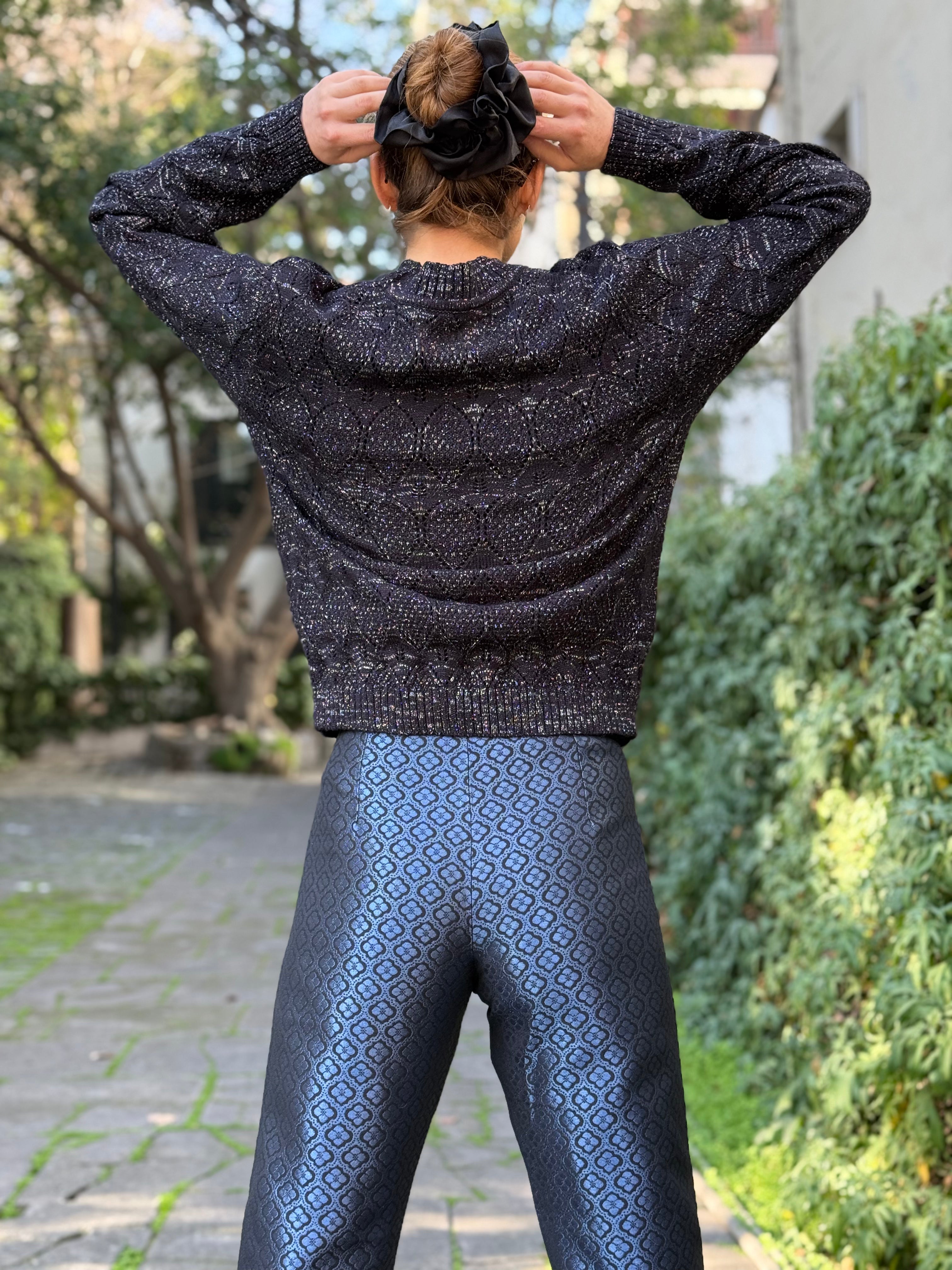 Pantalón Brocado Midnight Clover