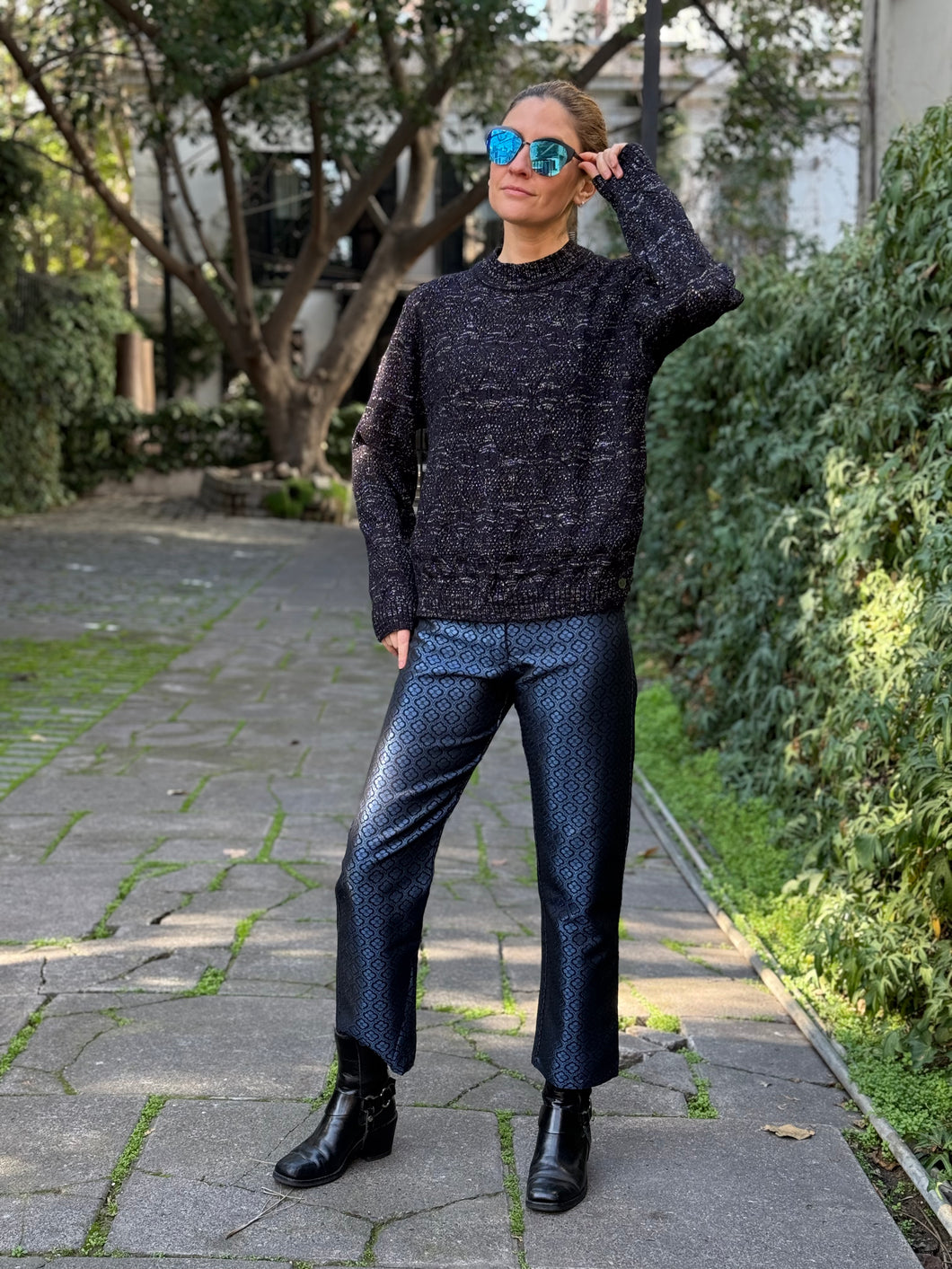 Pantalón Brocado Midnight Clover