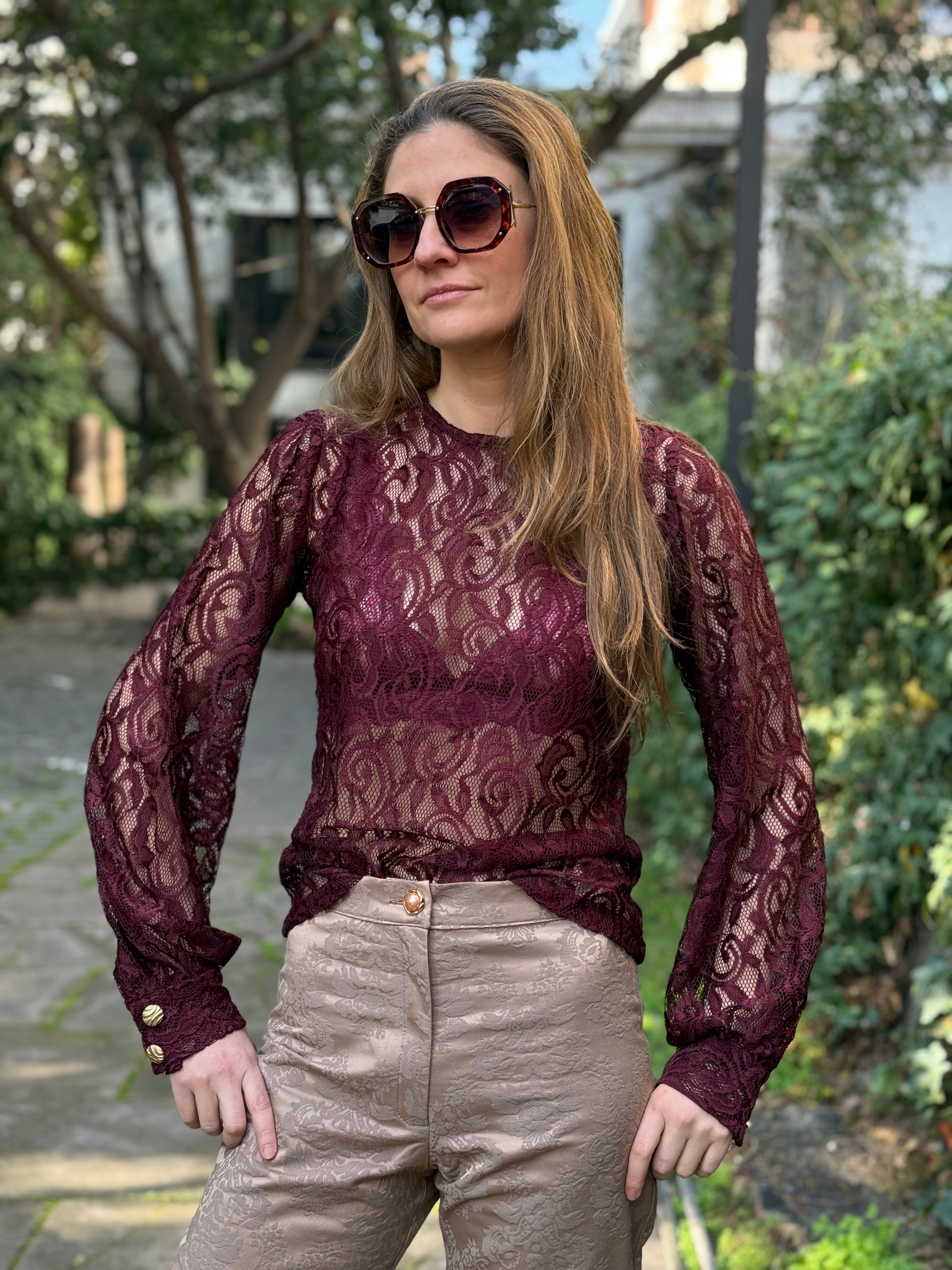 Blusa Burgundy Ivy