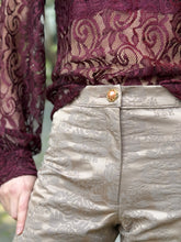 Cargar imagen en el visor de la galería, Pantalón Brocado Golden Sand
