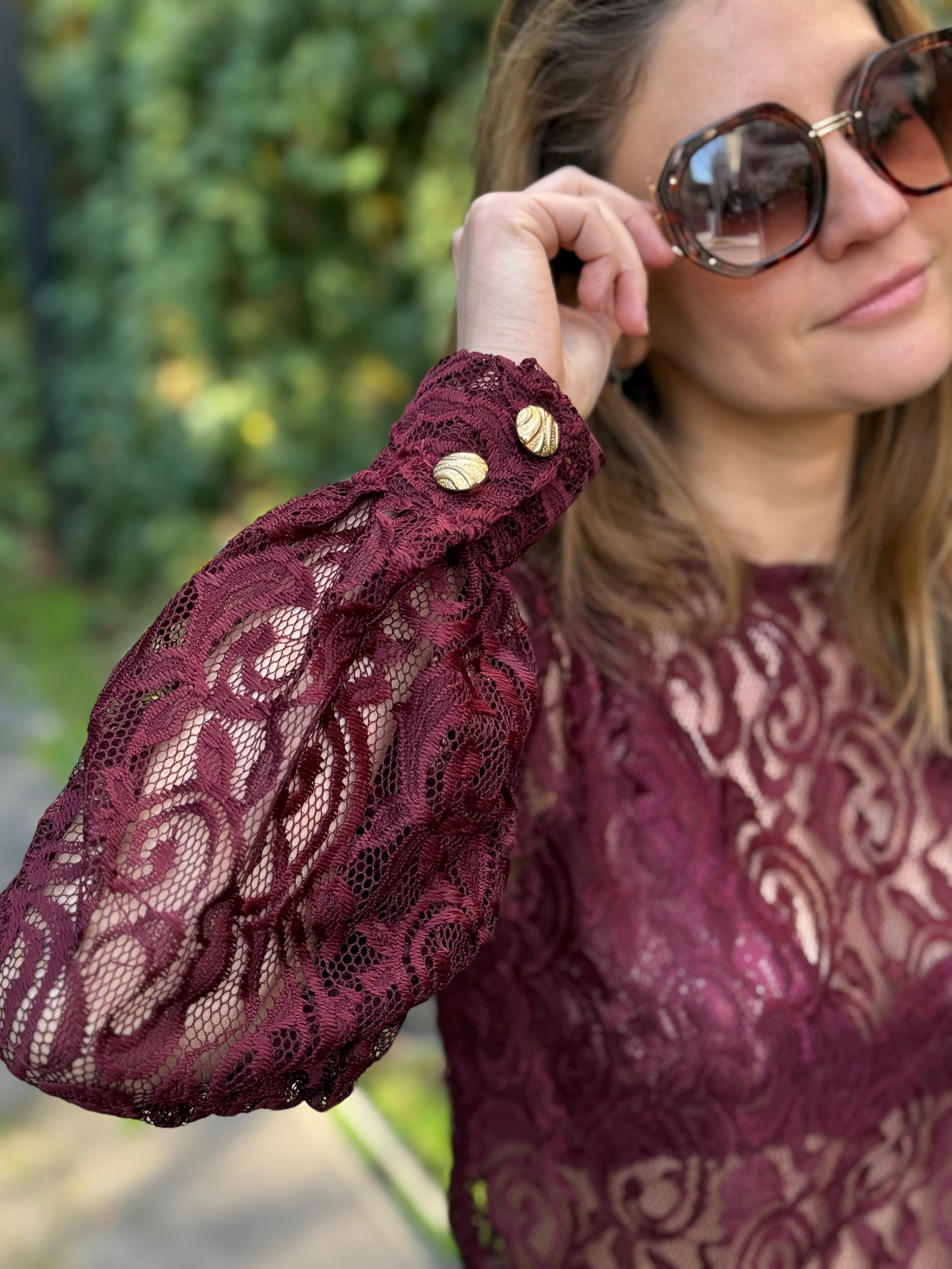 Blusa Burgundy Ivy