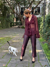 Cargar imagen en el visor de la galería, Blusa Caracol Light Bordeaux
