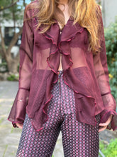 Cargar imagen en el visor de la galería, Blusa Caracol Light Bordeaux
