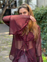 Cargar imagen en el visor de la galería, Blusa Caracol Light Bordeaux

