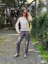Cargar imagen en el visor de la galería, Pantalón Brocado Lilac Fog
