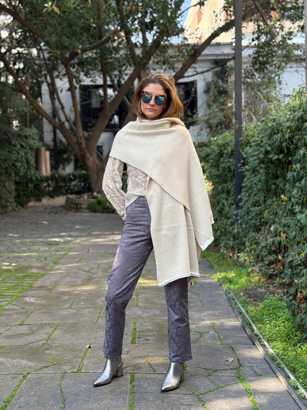 Echarpe Alpaca Ivory Golden