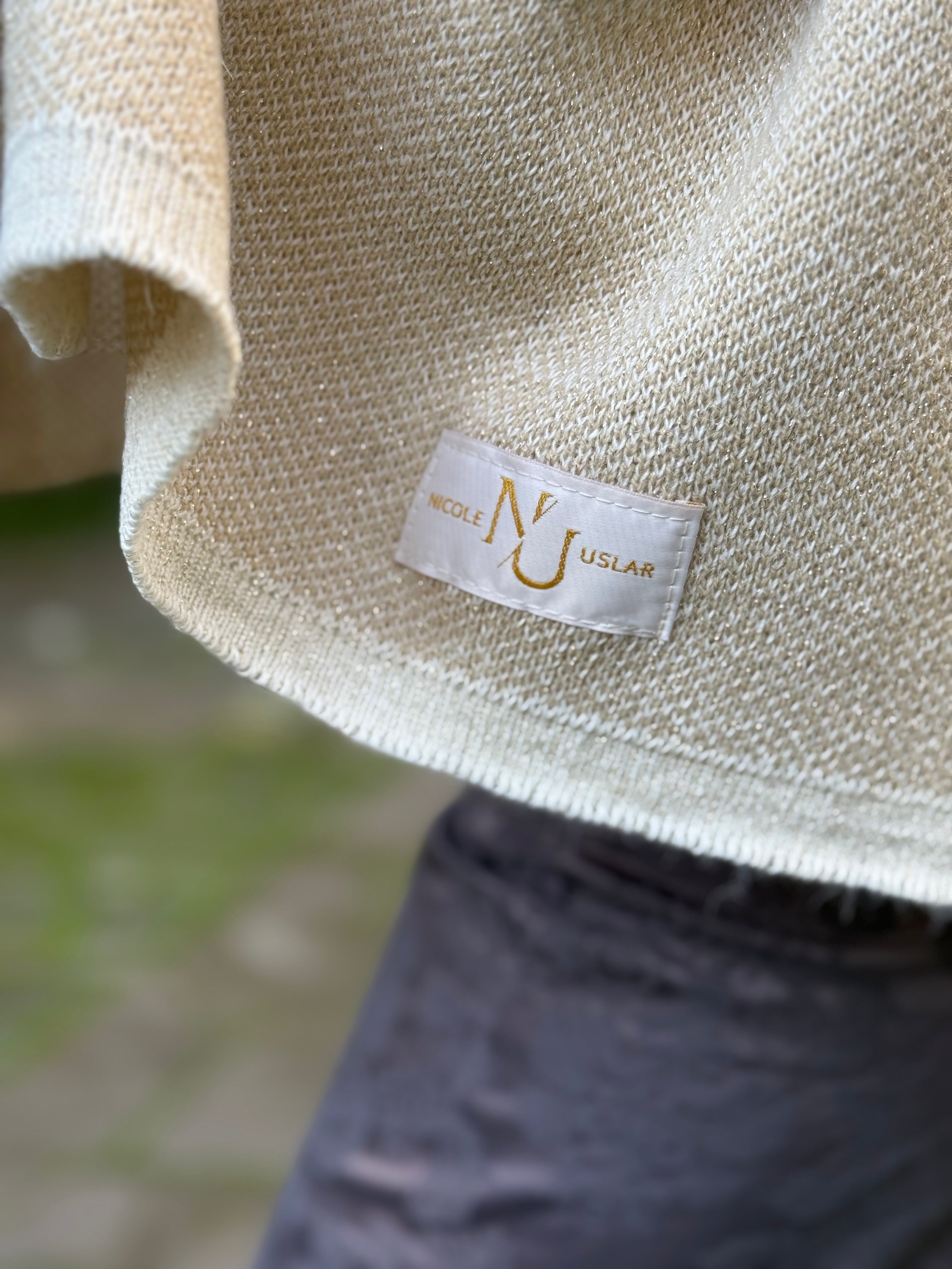 Echarpe Alpaca Ivory Golden