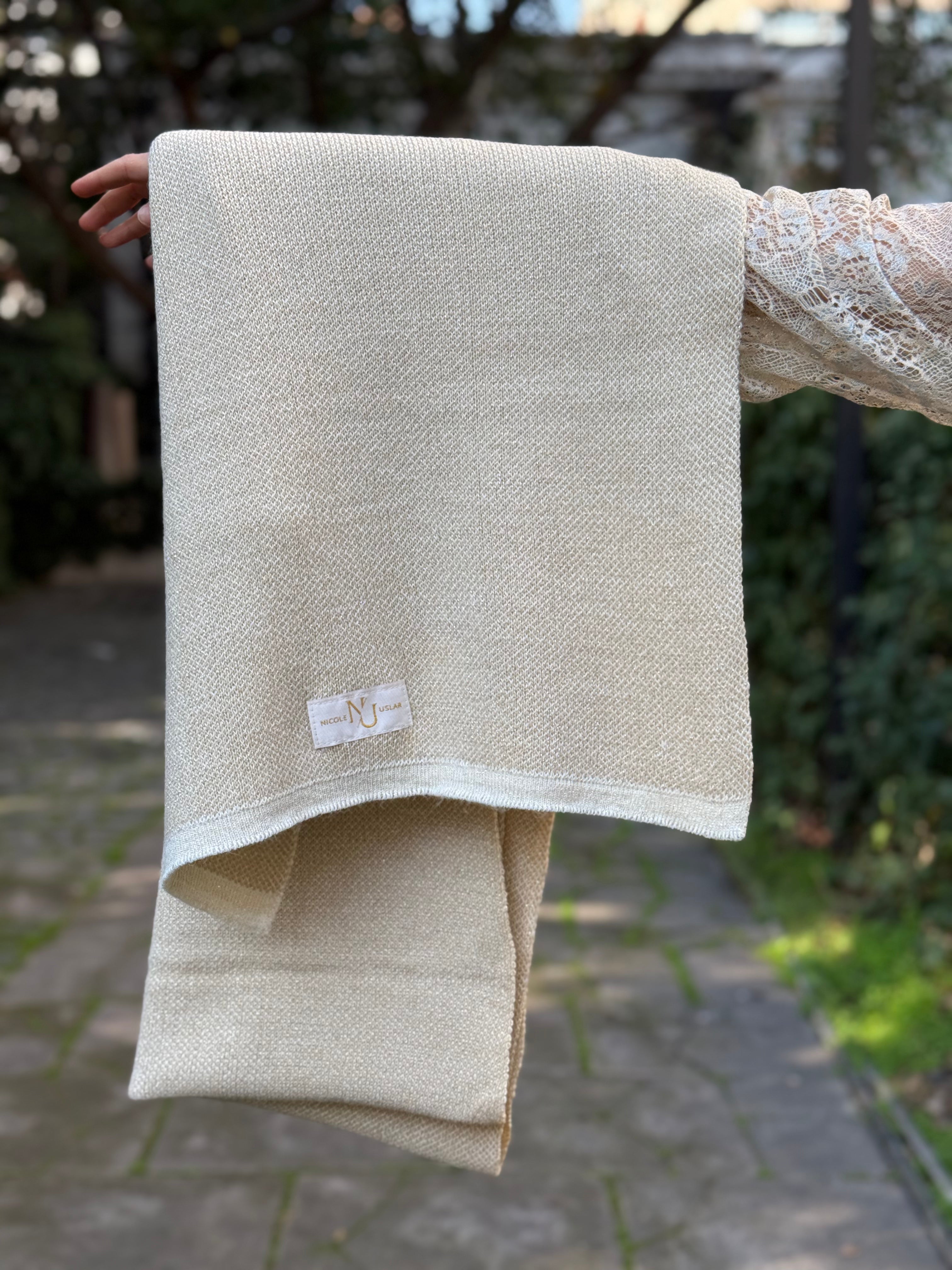 Echarpe Alpaca Ivory Golden