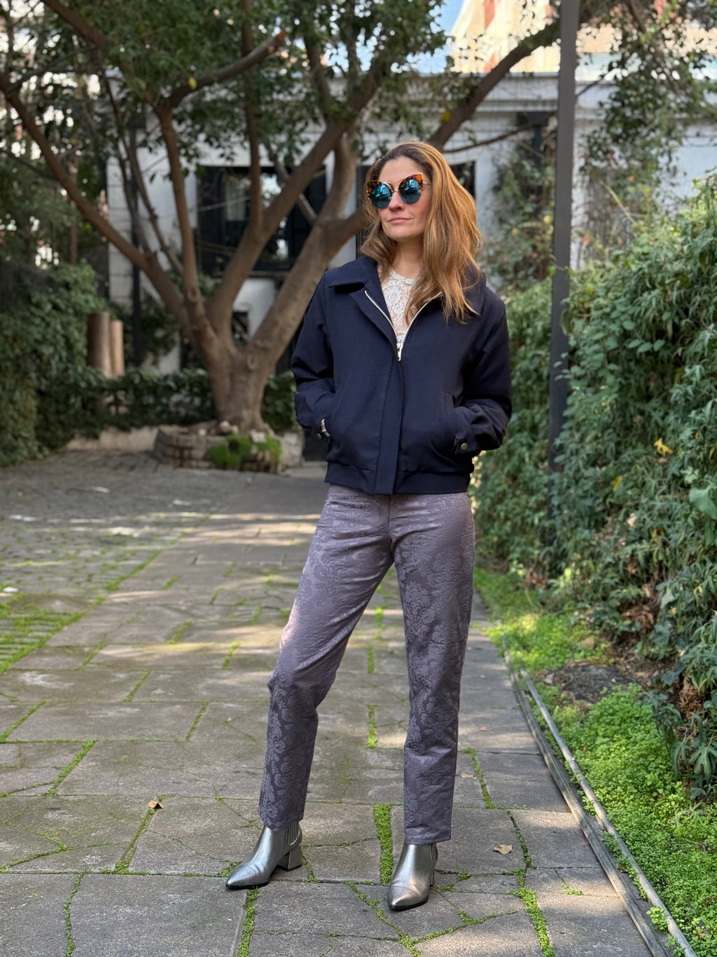 Chaqueta Bomber Navy Clásico
