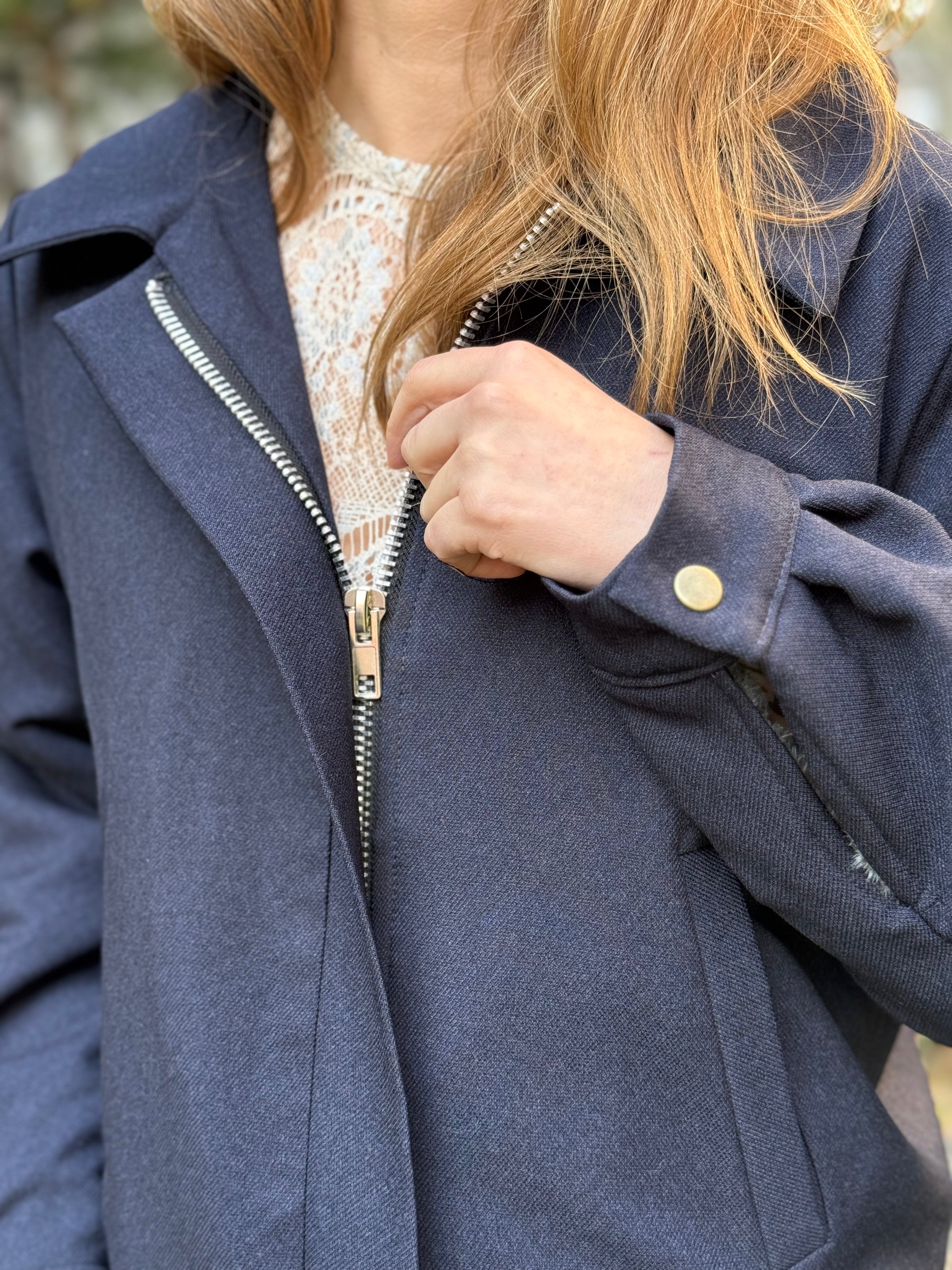 Chaqueta Bomber Navy Clásico