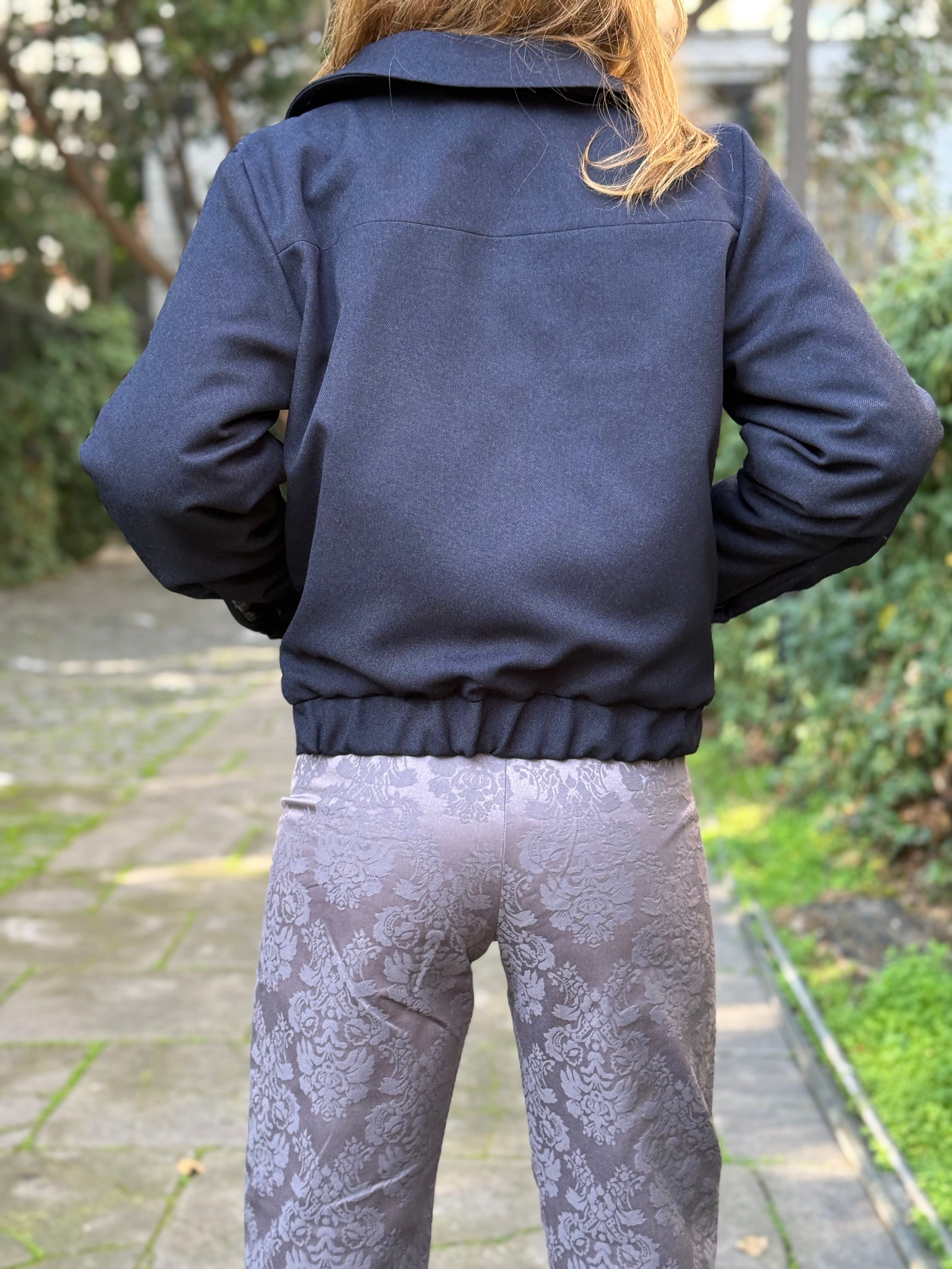 Chaqueta Bomber Navy Clásico
