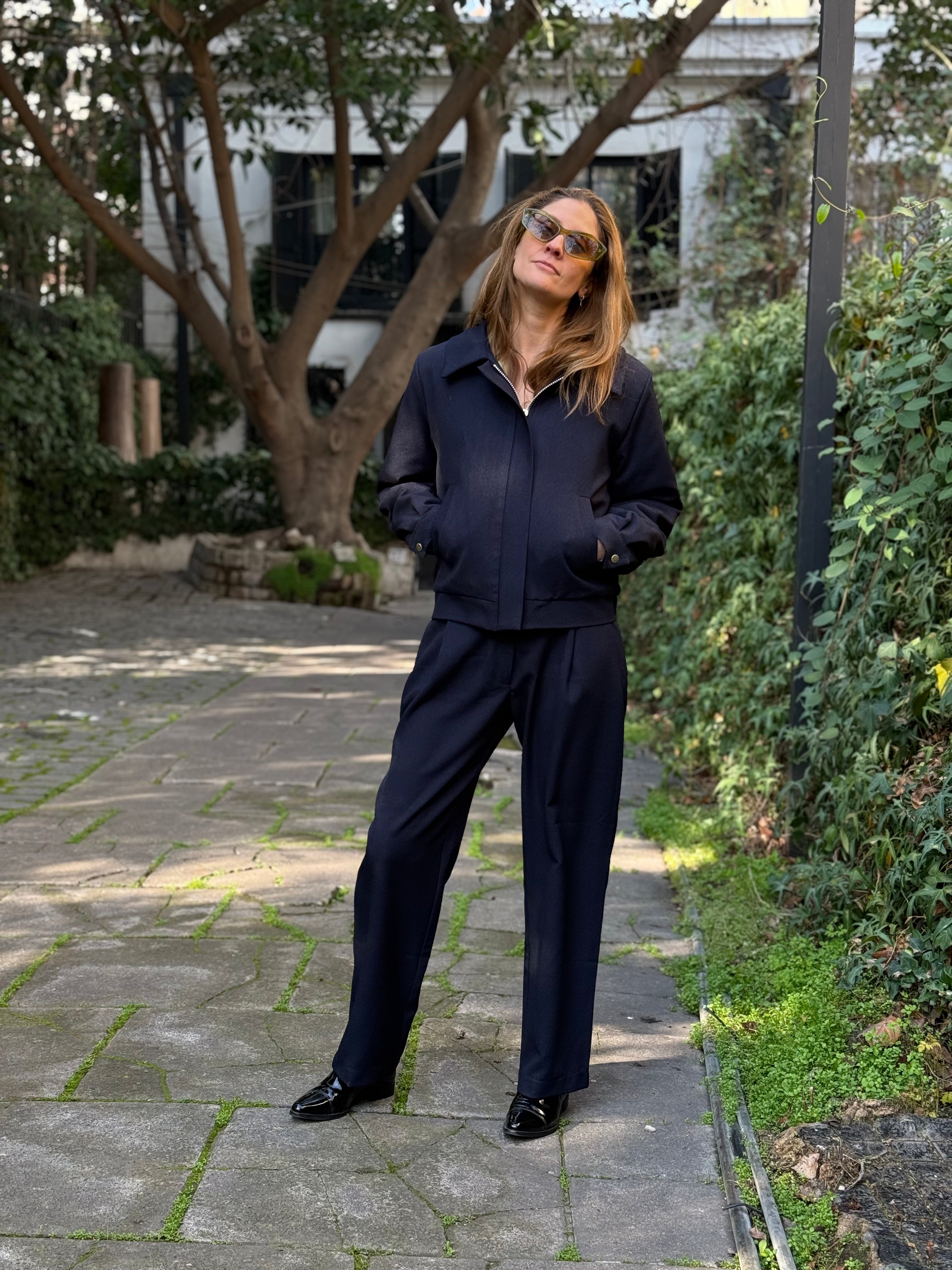 Pantalón Sastre Navy Clásico