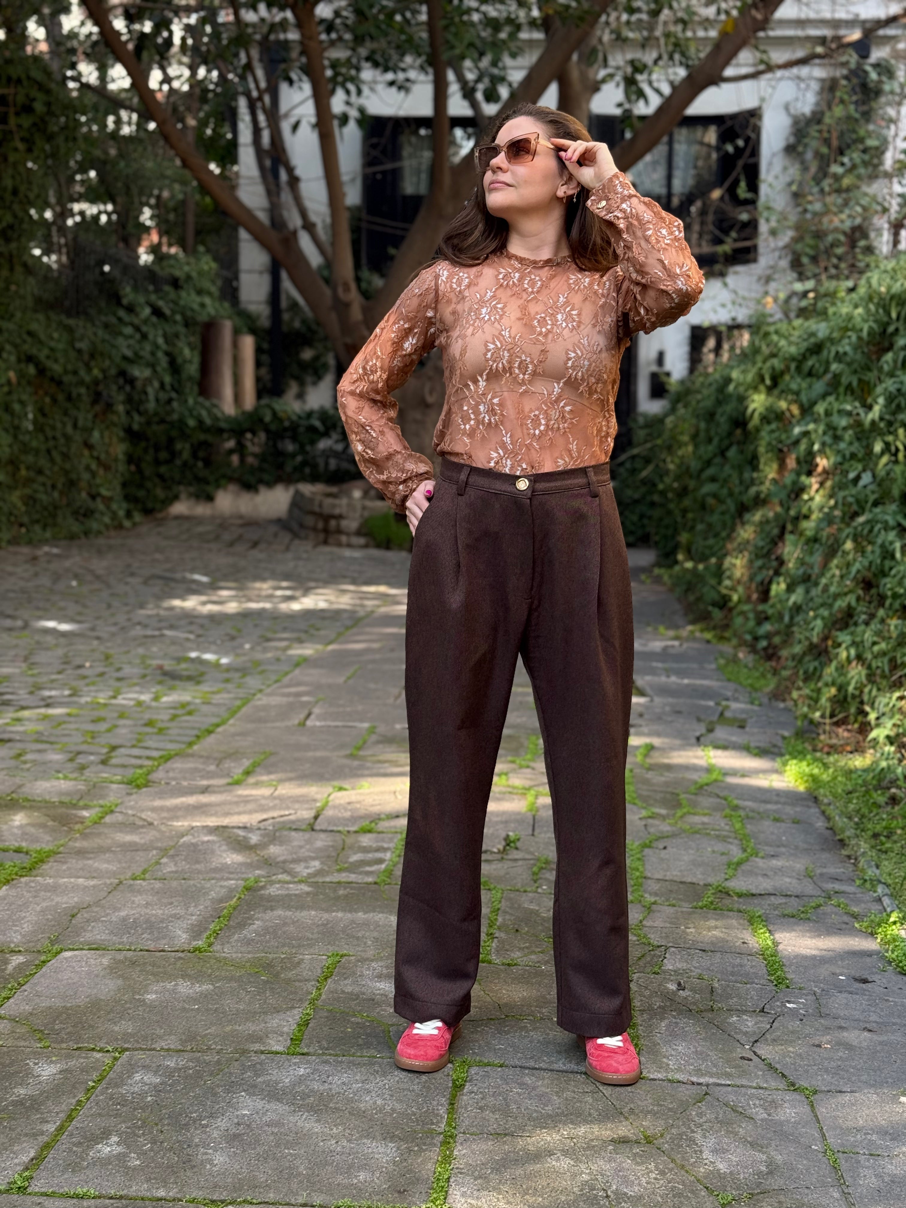 Pantalón Sastre Marrón Moka