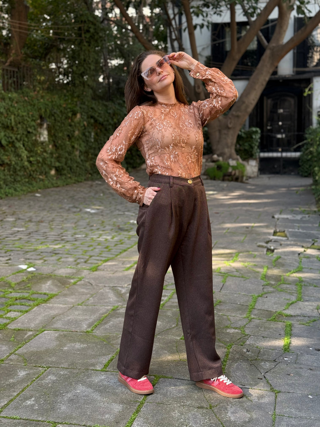 Pantalón Sastre Marrón Moka