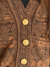 Cargar imagen en el visor de la galería, Cárdigan Alpaca Coffee Silver

