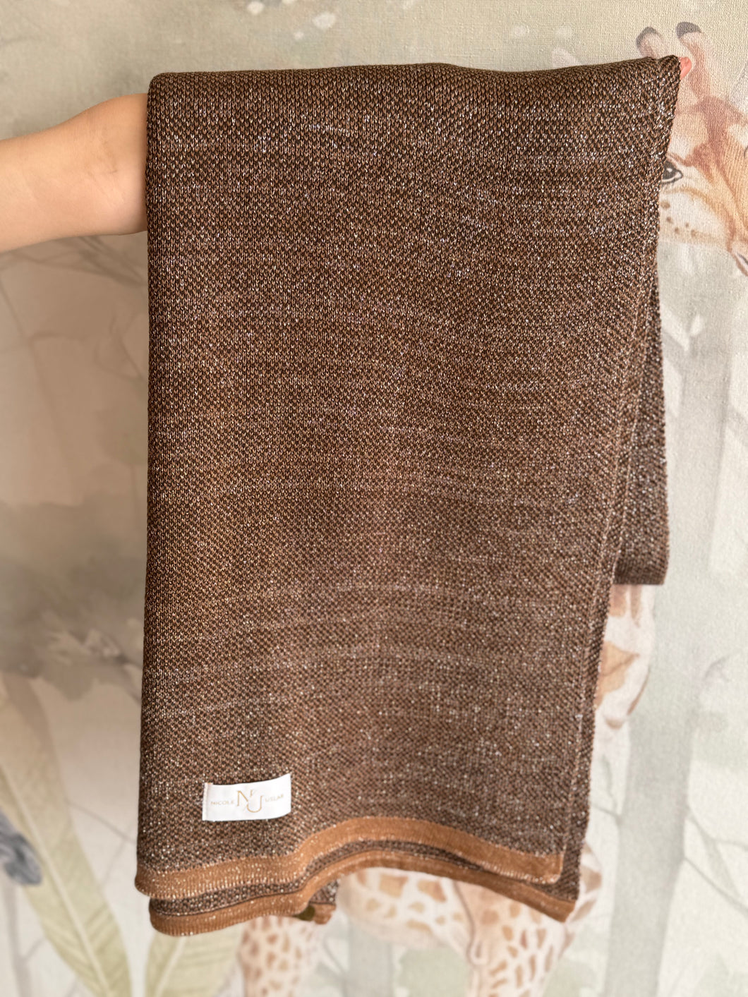 Echarpe Alpaca Coffee Silver