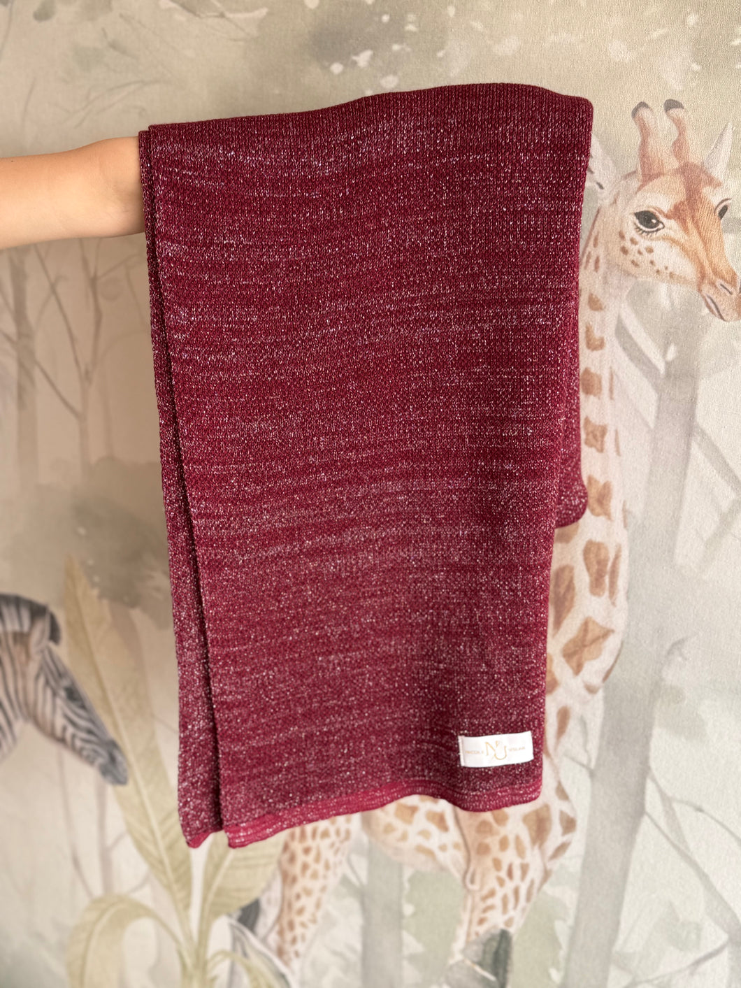 Echarpe Alpaca Cherry Silver