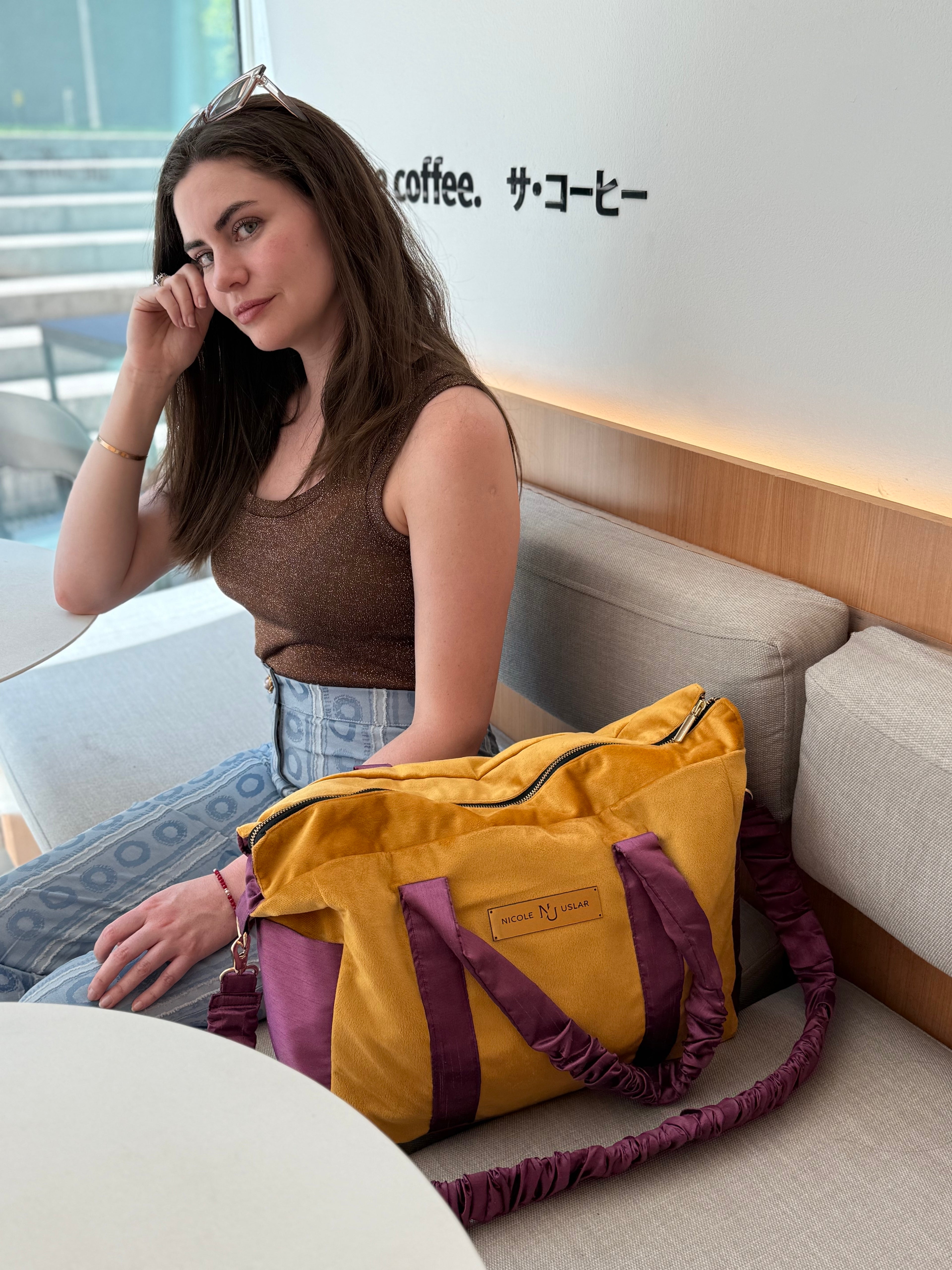 Bolso Alice Mostaza/Magenta - L