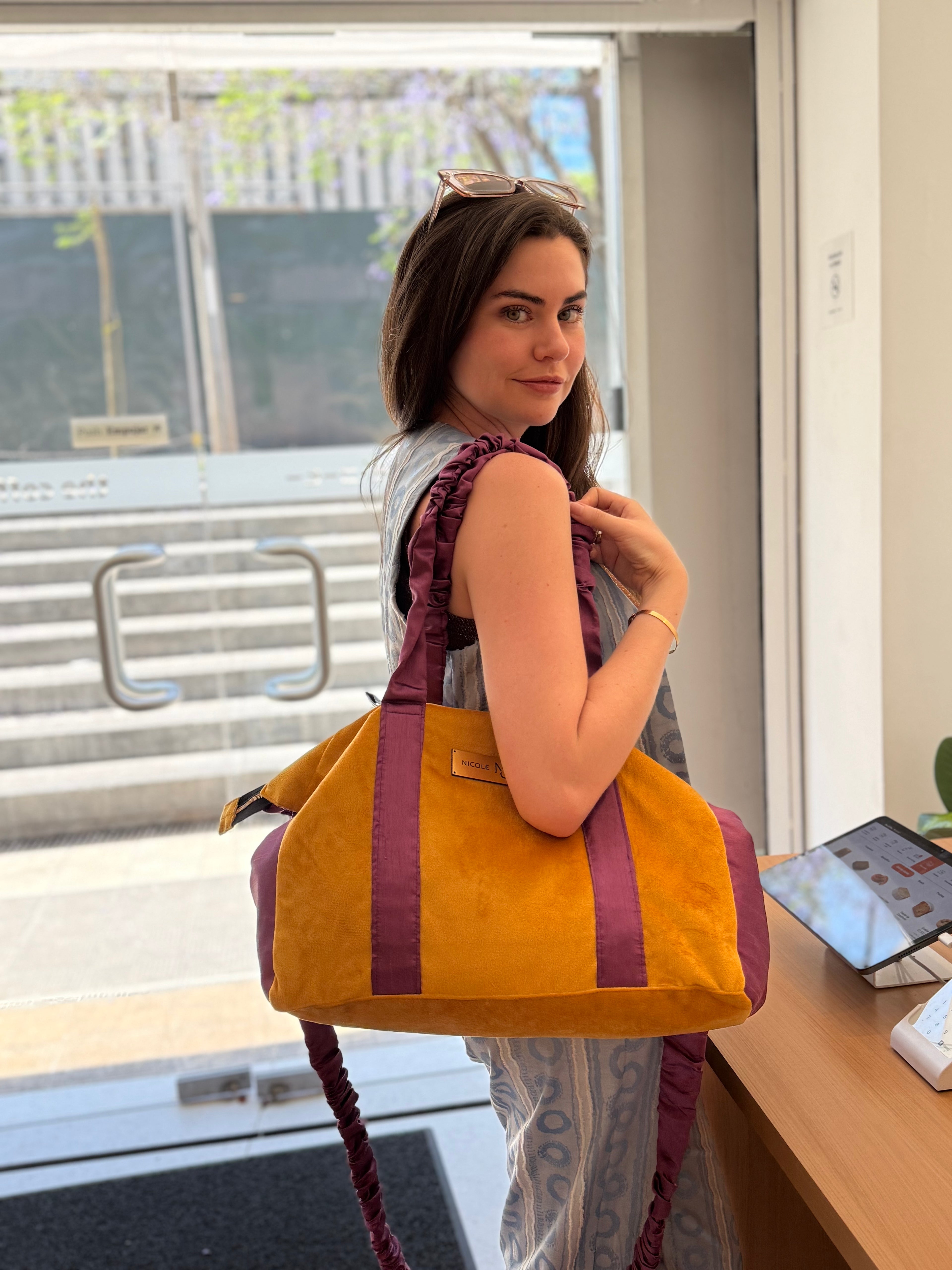 Bolso Alice Mostaza/Magenta - L