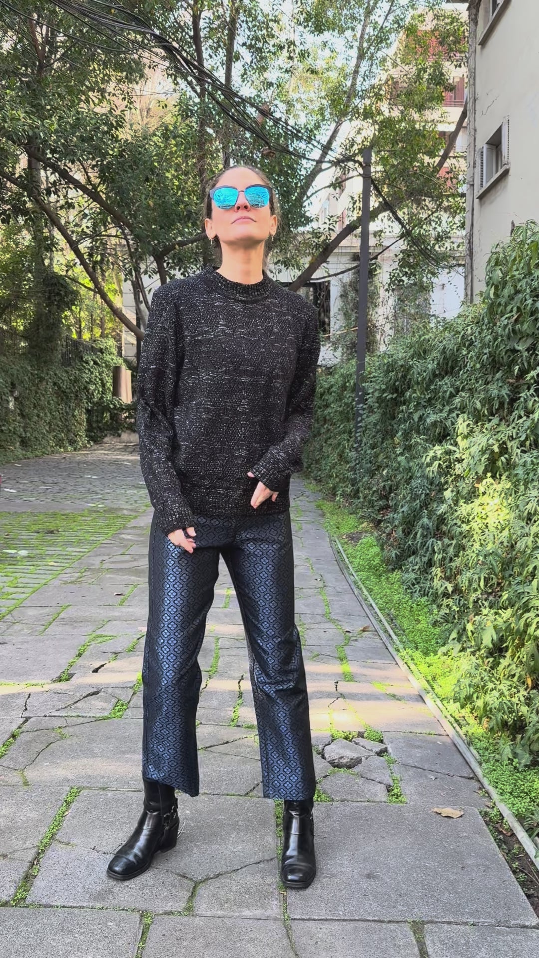 Chaleco Alpaca Black Silver