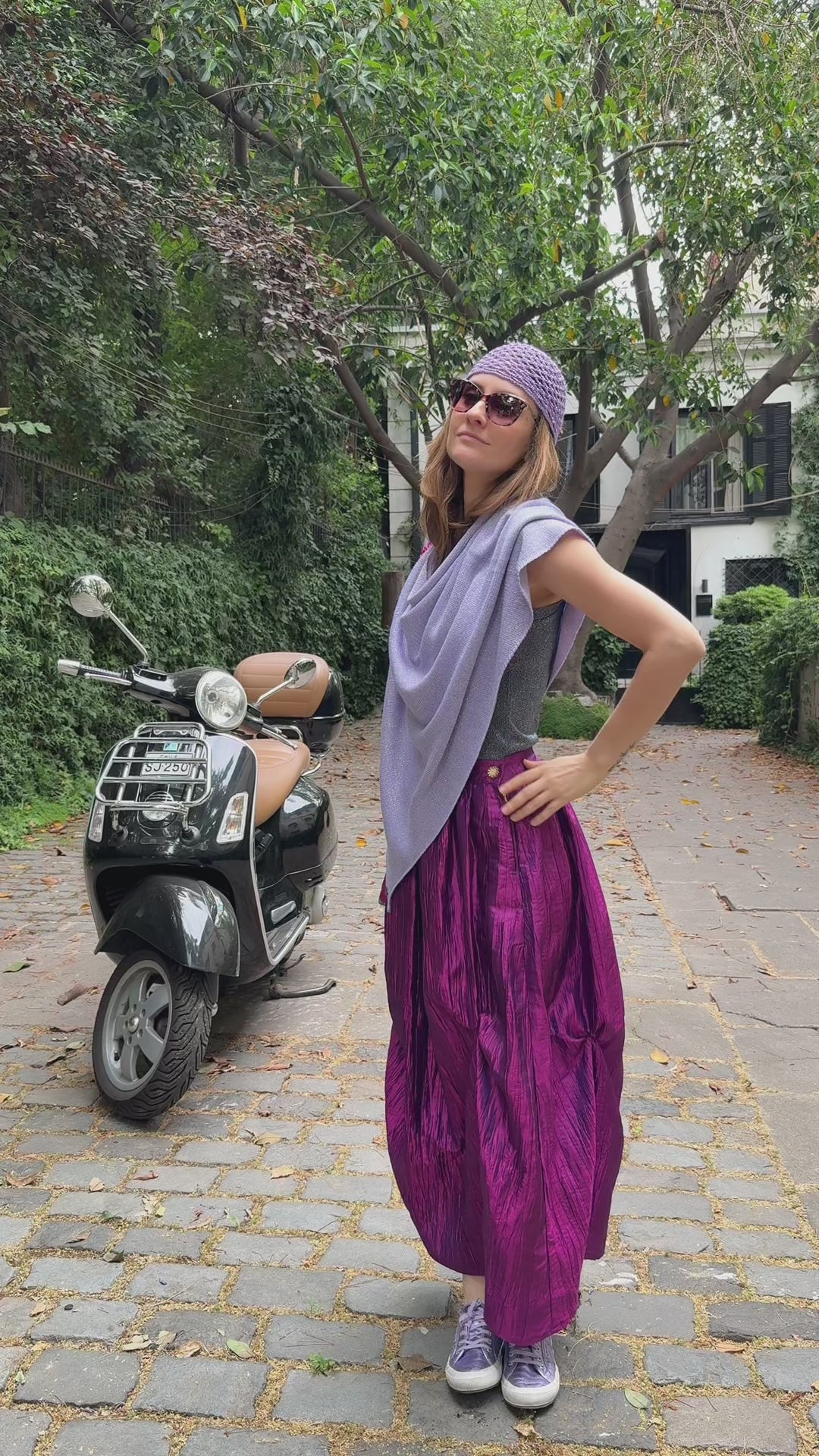 Capelet Violet Silver